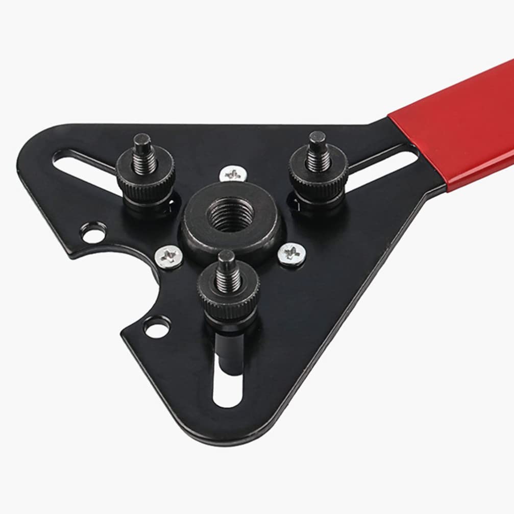 DOITOOL 1 Set Metal AC Clutch Removal Tool Kit - Heavy Duty Compressor Clutch Wrench Set with Plastic Handle for Automotive AC Repair & Maintenance | Perfect for Mechanics & DIY Car Enthusiasts