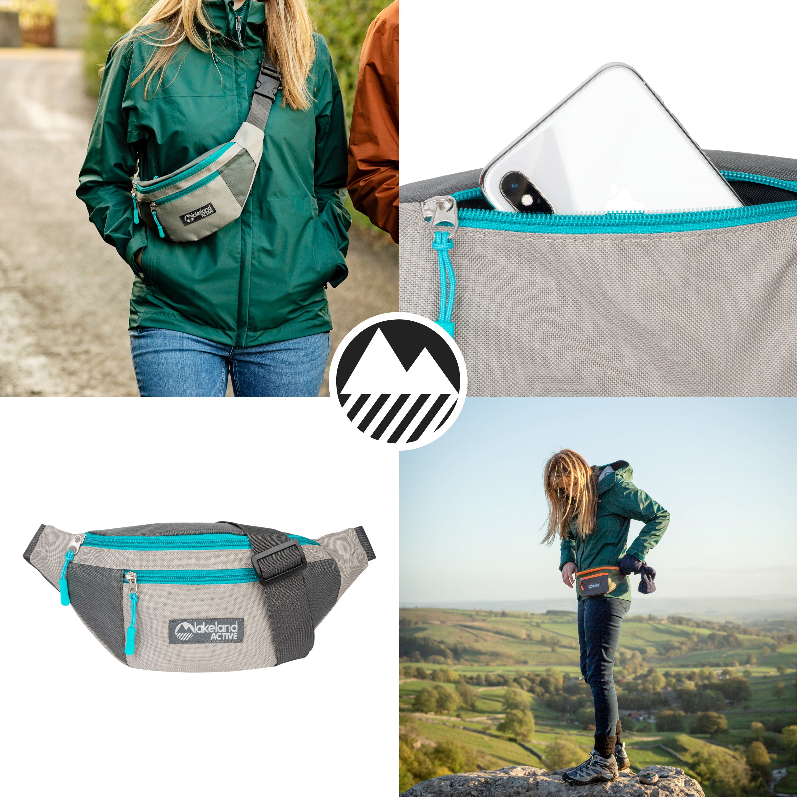 Mossband Lightweight 1.5L Bum Bag Waist Pack - Perfect for Travel, Hiking, Running & Outdoor Activities