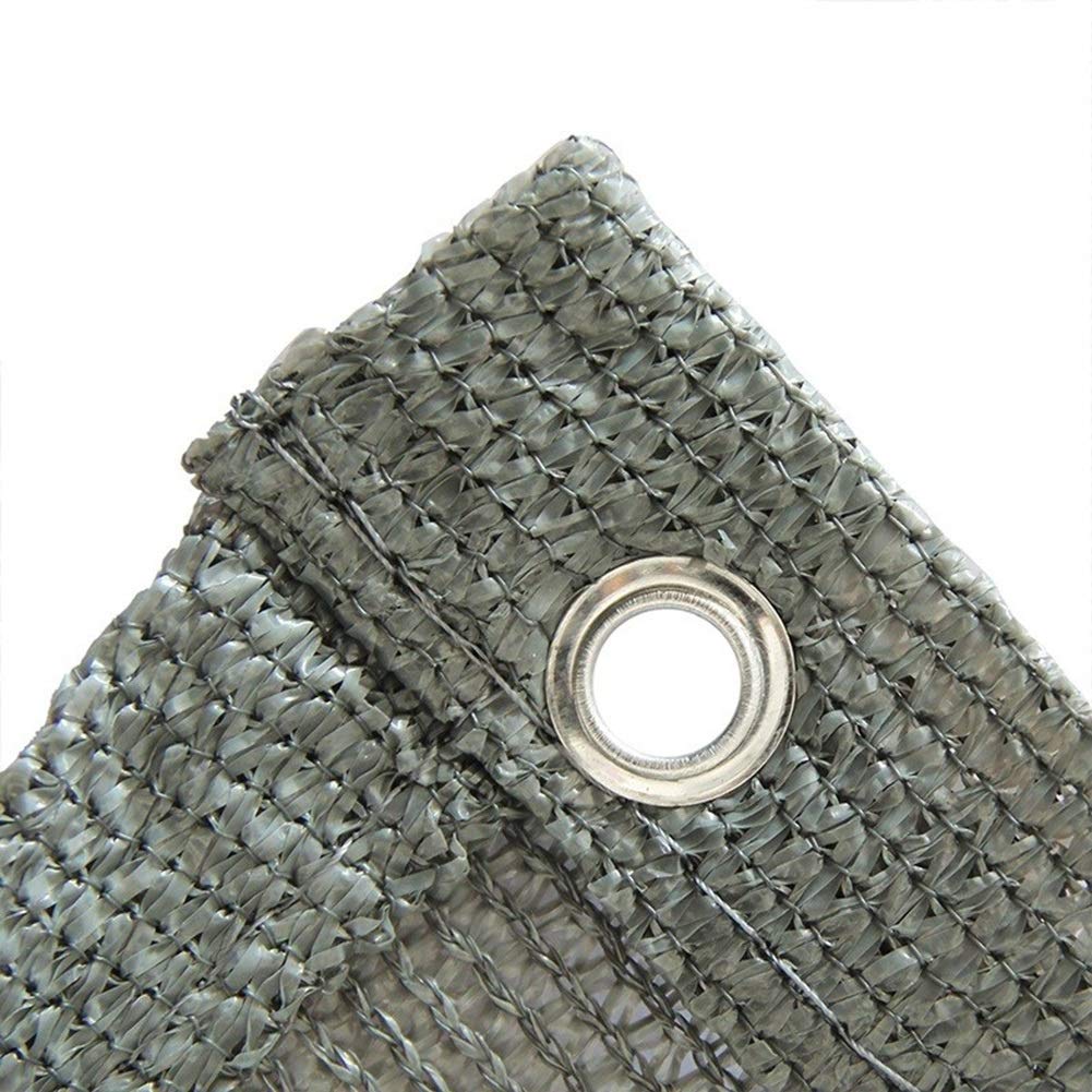 LSXIAO Shade Cloth 4x5m - Breathable Greenhouse Plant Cover with Metal Eyelets & Free Rope - UV Protection Gardening Net for Outdoor, Patio, Balcony - Gray Shading Net (12 Size Options) - Perfect for Plant Protection, Sun Shade & Privacy Screening