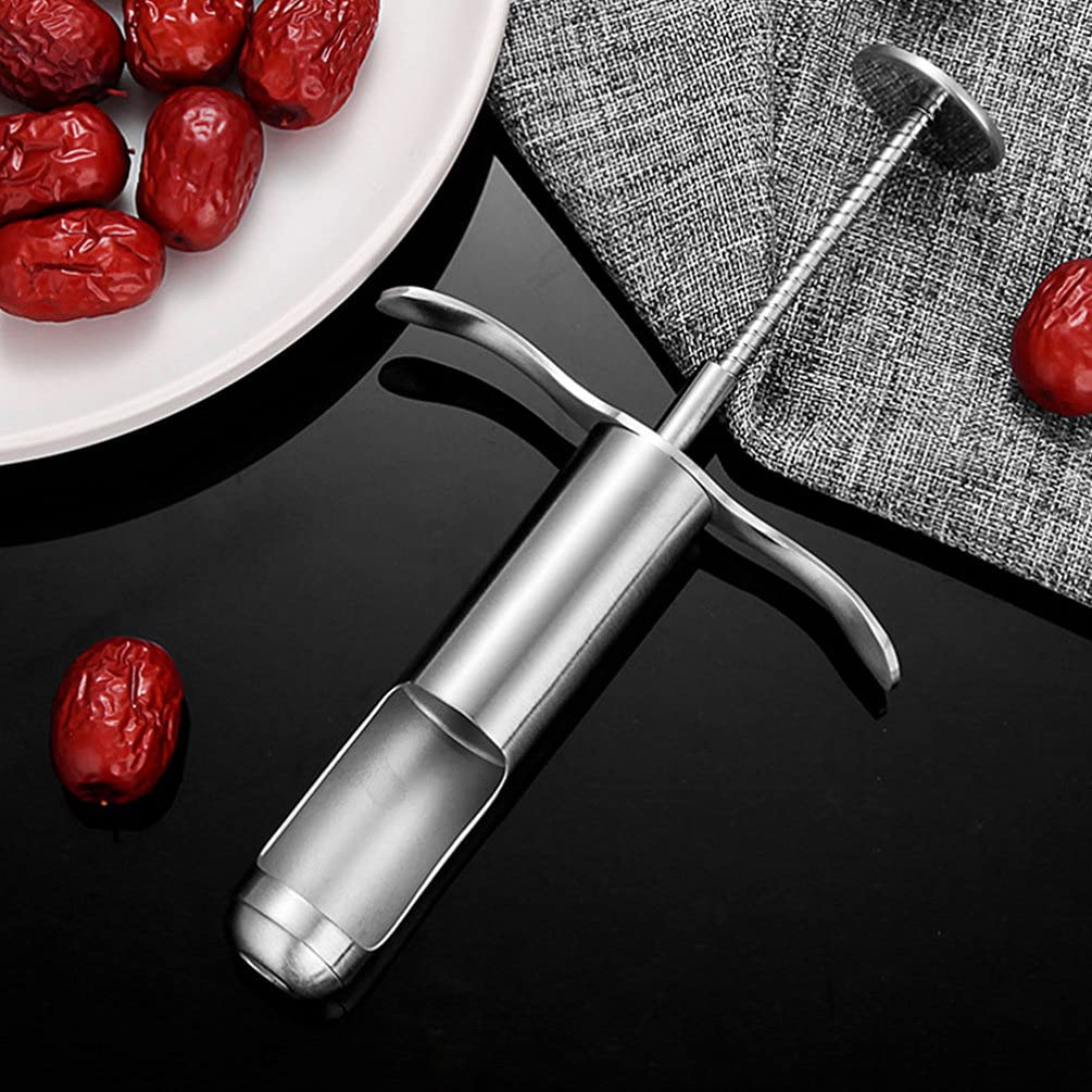 1pc Stainless Steel Fruit Corer Tool - Red Dates Core Remover, Jujube Pitter, Kitchen Gadget for Easy Fruit Seed Removal - Perfect for Baking, Cooking & Food Prep