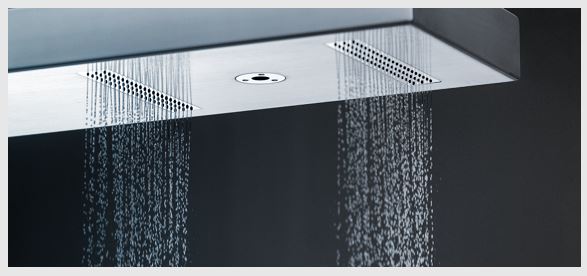 Aquaform Zenit Horizontal Shower - Modern Wall Mounted Rainfall Showerhead for Spa-Like Bathroom Experience | Perfect for Home Relaxation and Luxury Bathroom Upgrade
