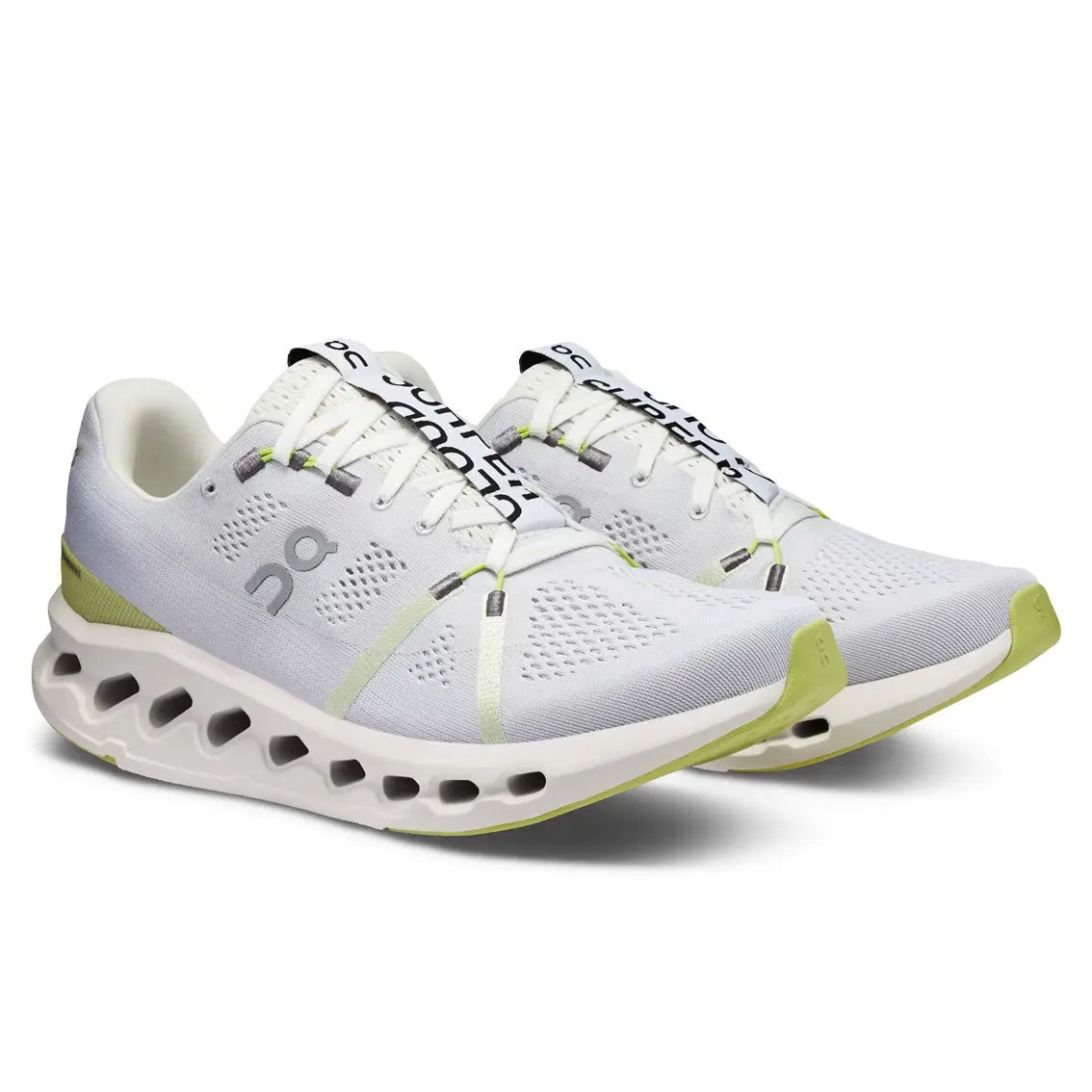 Men's On Running Cloudsurfer 7 Running Shoes - White/Sand - Lightweight & Cushioned for Road Running, Jogging & Fitness Training