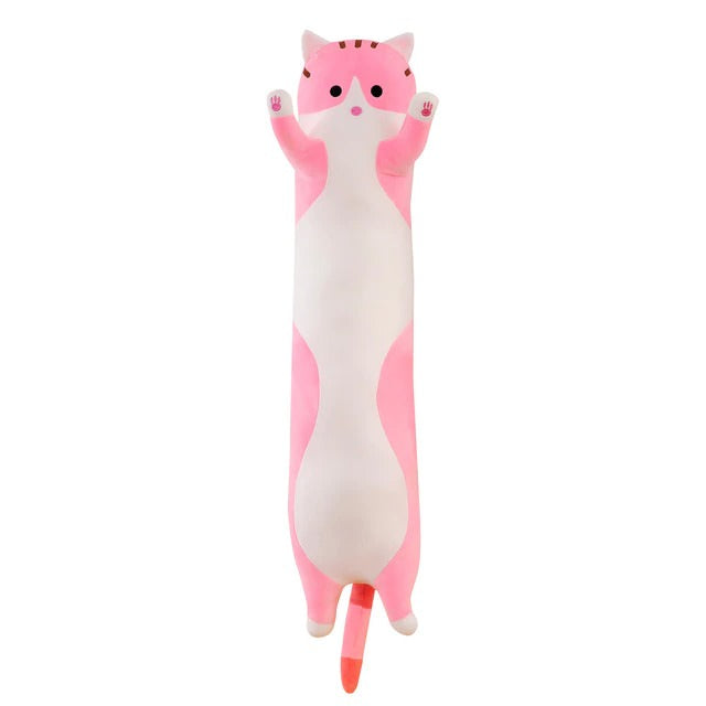 Cute Sausage Cat Plush Toy - Soft Stuffed Animal for Kids & Adults - Perfect for Gifts, Home Decor, and Cuddling