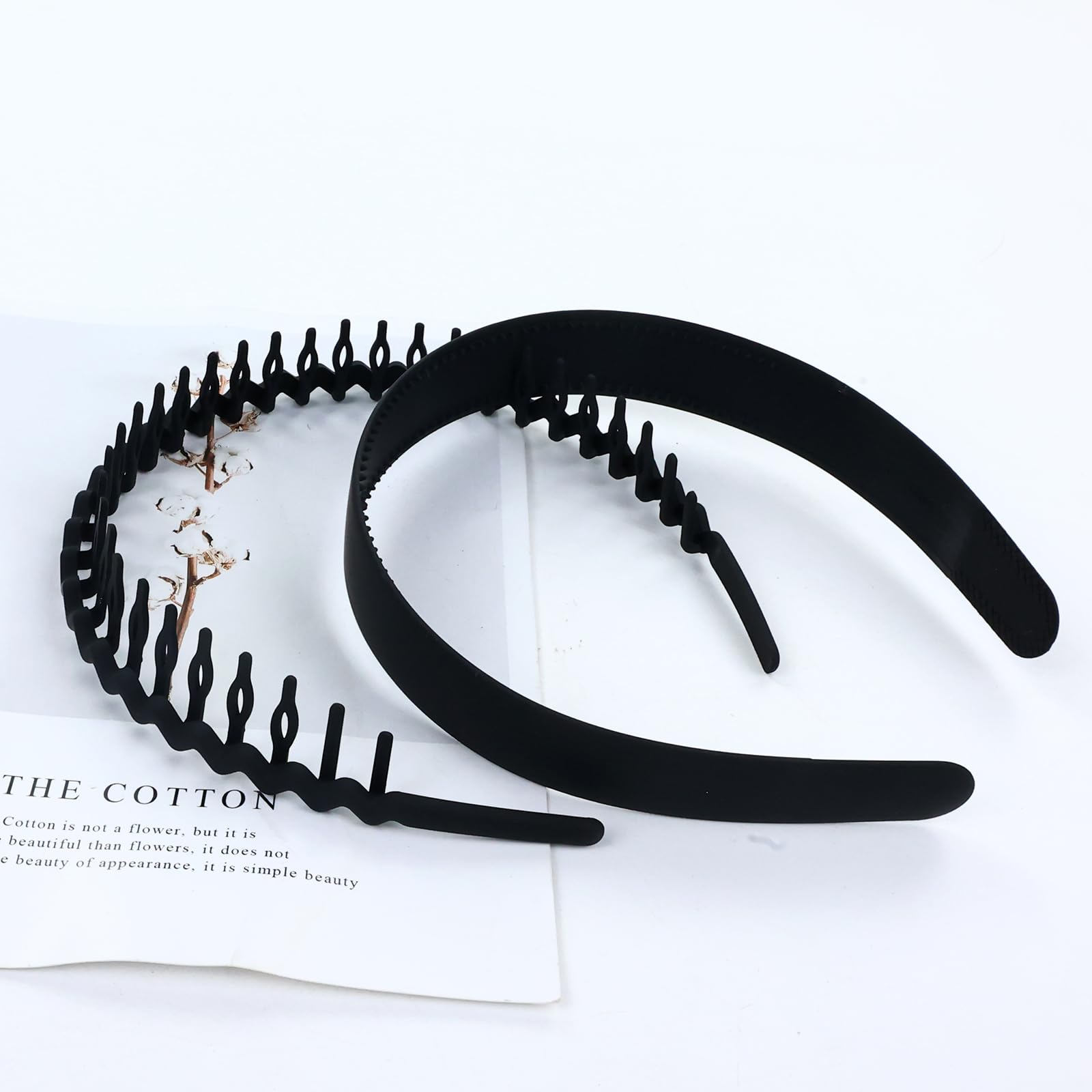 Cinaci 10-Pack Non-Slip Wavy Braided Headbands - 5 Styles (Dark Coffee/Black) Matte Elastic Hair Bands with Teeth for Men, Women, Teens & Kids - Perfect for Sports, Workouts, Yoga & Everyday Styling
