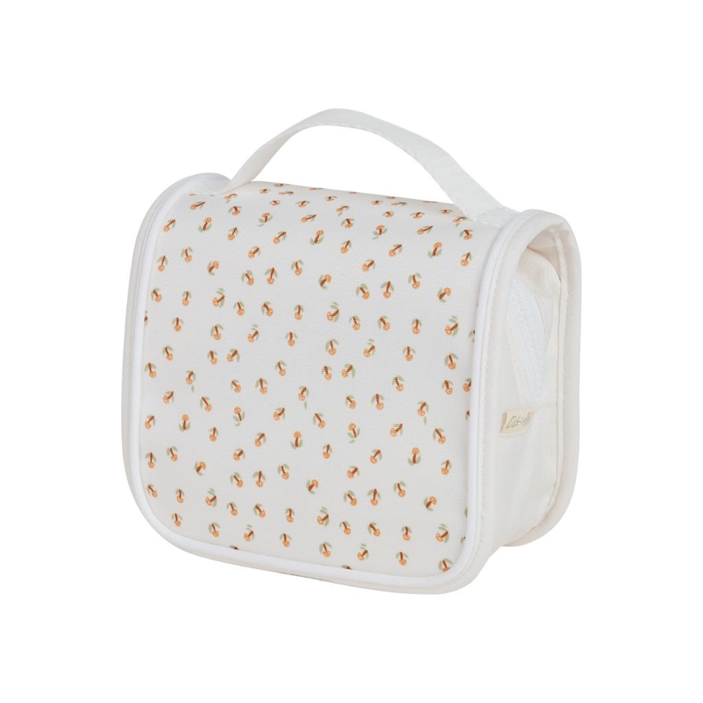 Olli Ella See Ya Washbag – Leafed Mushroom Design Waterproof Travel Cosmetic Bag for Women | Perfect for Gym, Beach & Weekend Getaways