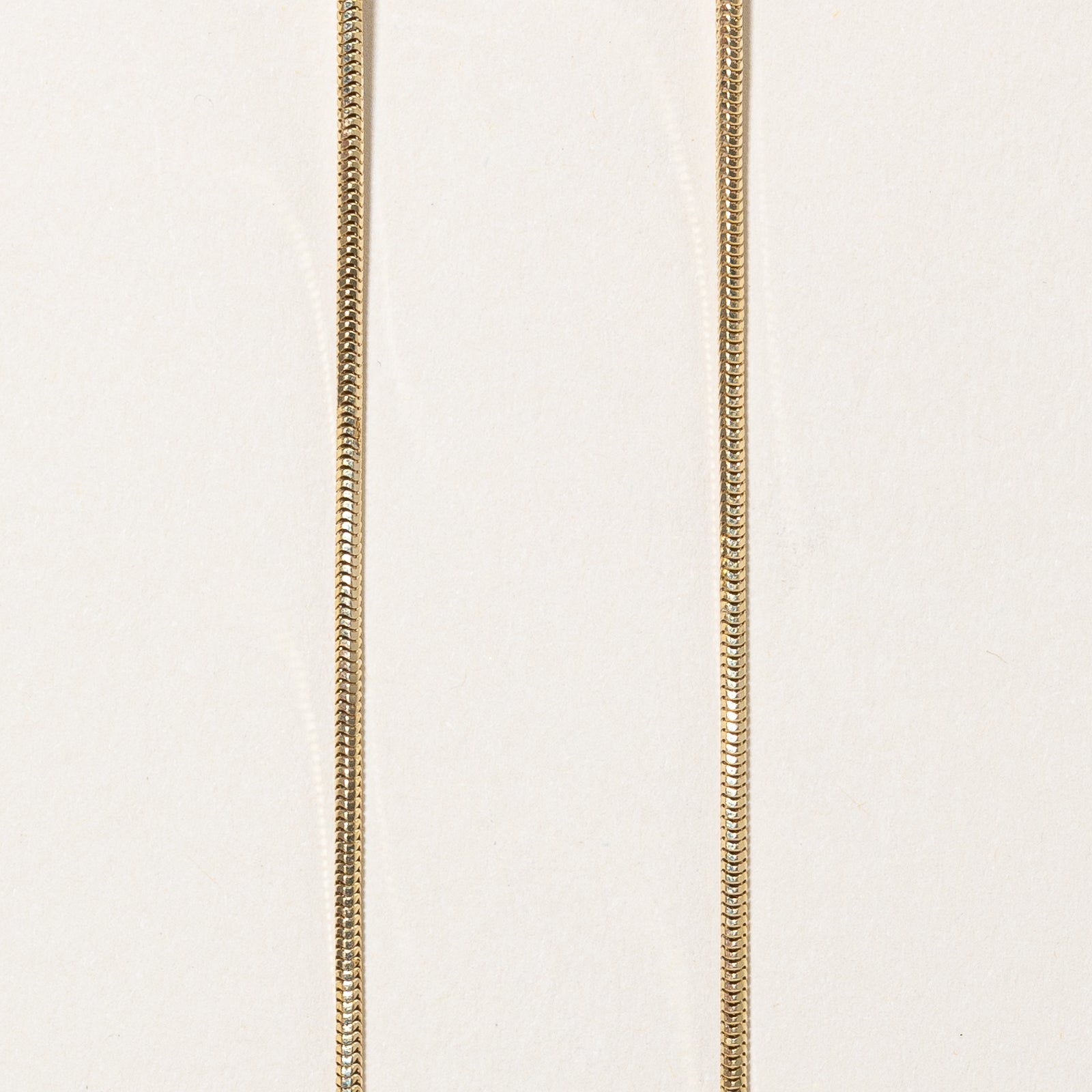 14K Yellow Gold Snake Chain Necklace - 1.57mm Thin Dainty Chain - 20 Inch Length - Perfect for Layering, Gift Giving & Everyday Elegance