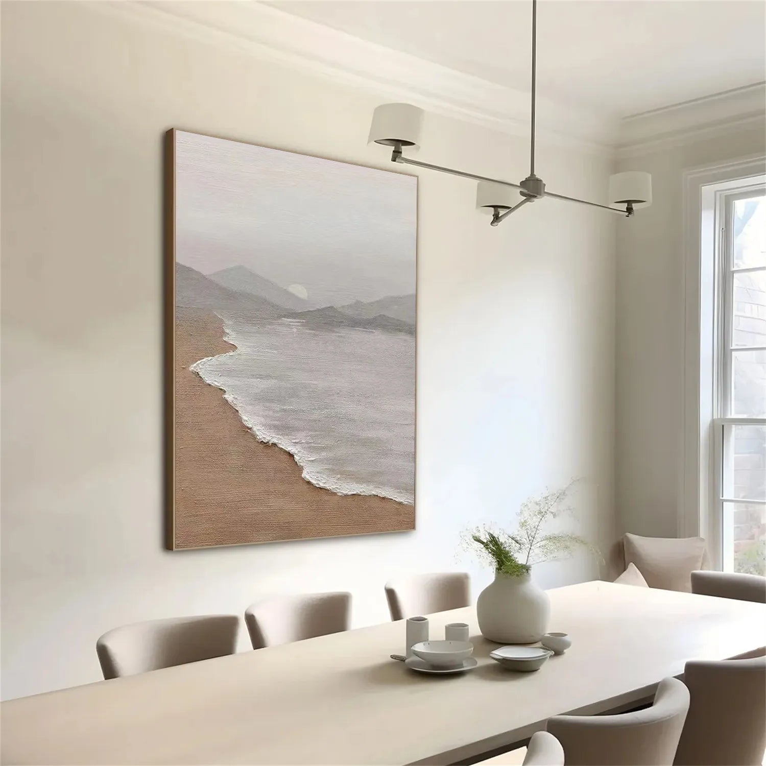 Ocean and Sky Painting #OS 194 - Handmade Wall Art for Home & Office Decor - Perfect for Living Room, Bedroom, or Office
