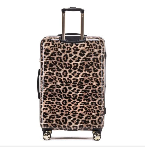 TOSCA TCA111 Leopard Print Luggage Set of 3 (20in, 25in, 29in) Spinner Suitcases for Travel, Vacation & Business Trips