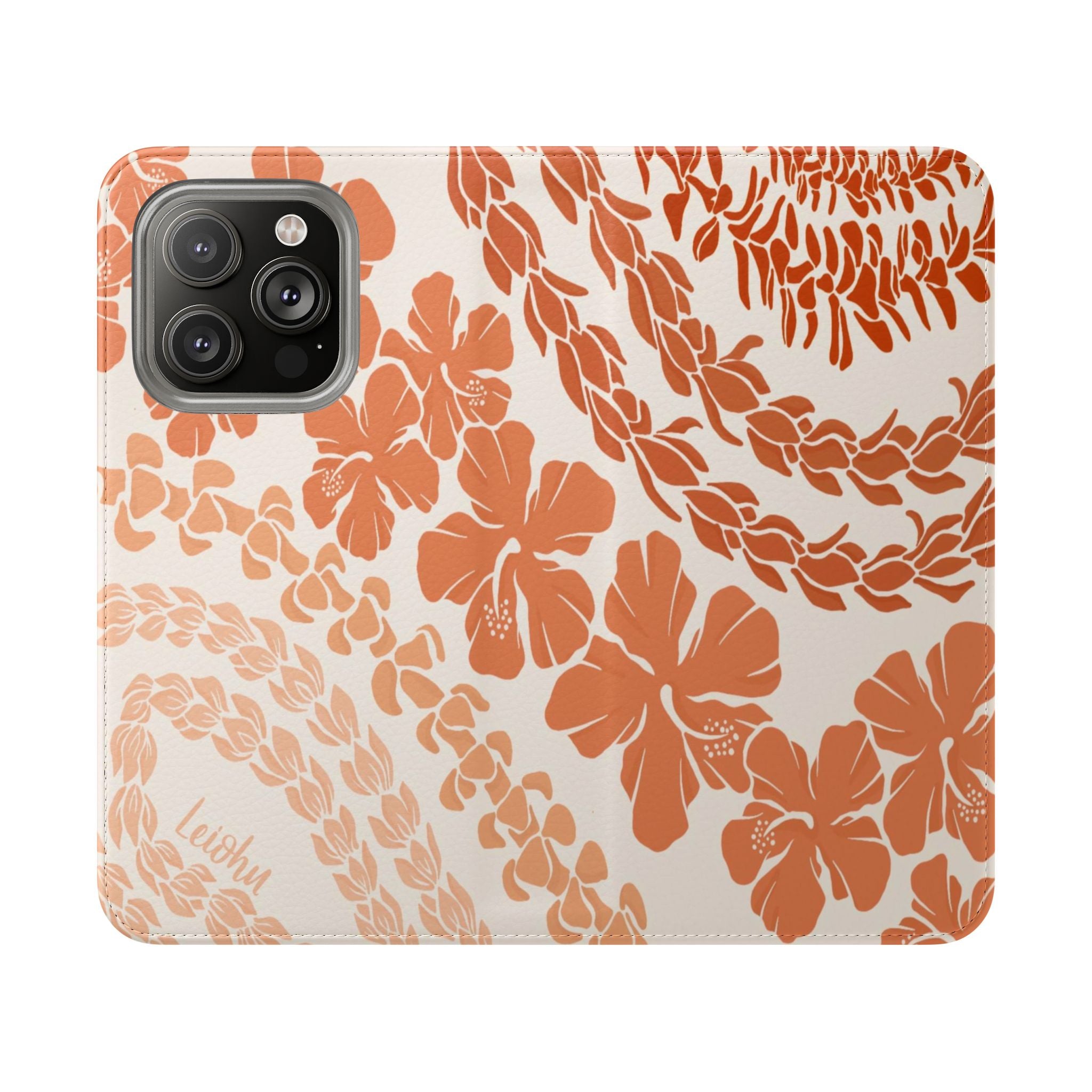 Groovy Lei Warm Folio Case for iPad - Soft PU Leather Protective Cover with Hand Strap | Perfect for Work, Travel & Everyday Use