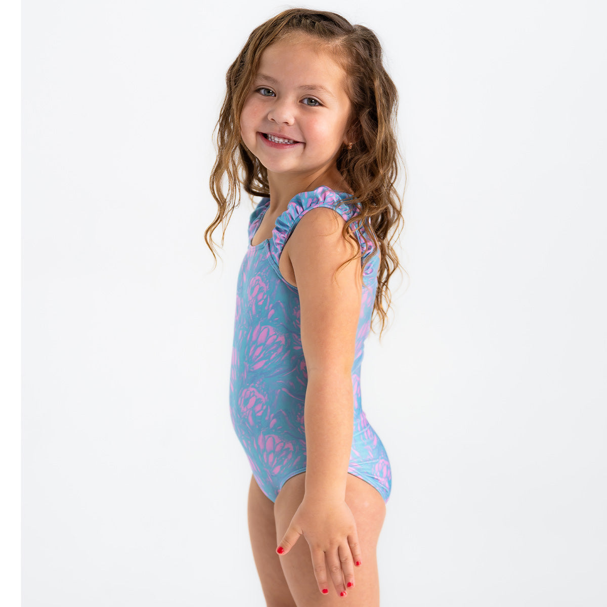 Puffy Sleeve One Piece Swimsuit for Girls - Trendy Ruffled Bathing Suit for Beach, Pool & Summer Vacations