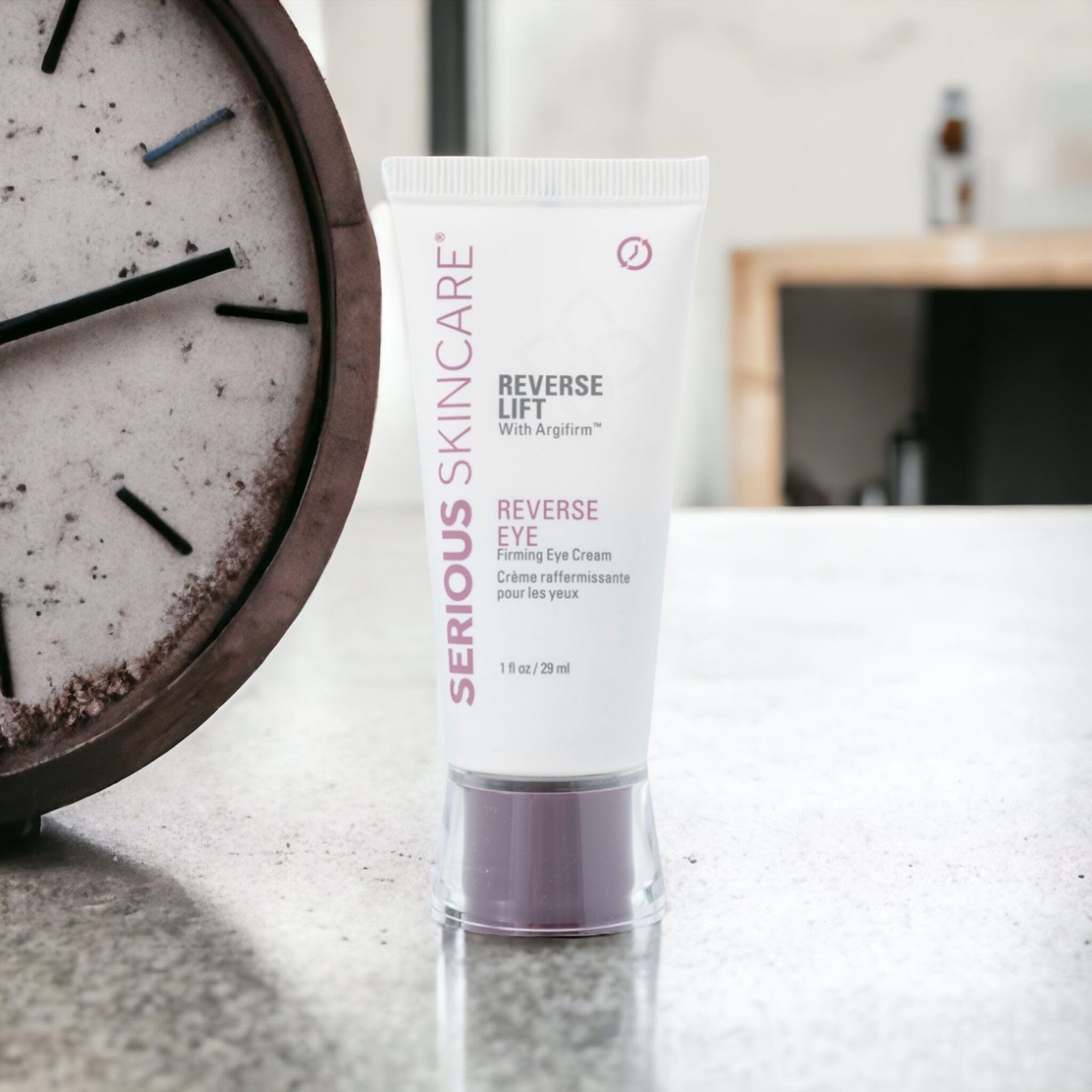 Serious Skincare Reverse Lift Eye Cream with Peptides - Anti-Aging Moisturizer for Wrinkles & Firming - Temporarily Lifts Eyelids & Under Eyes - 1 Fl Oz - Perfect for Day & Night Skincare Routine (Women & Men)