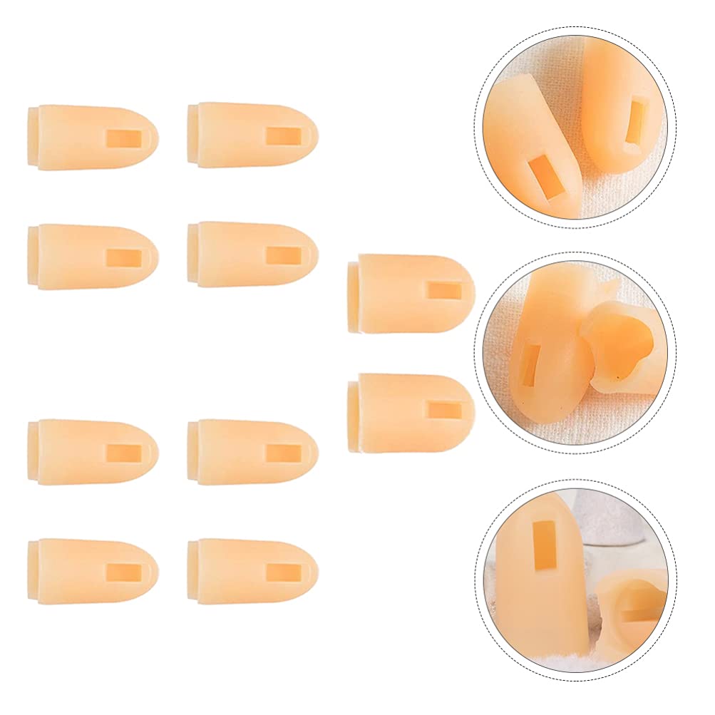 Lurrose 10Pcs Fake Nail Practice Gloves - Artificial Finger Replacement for Nail Training, Mannequin Hand Parts & Nail Art Supplies | Perfect for Nail Salon Practice, DIY Nail Art & Beauty School Training