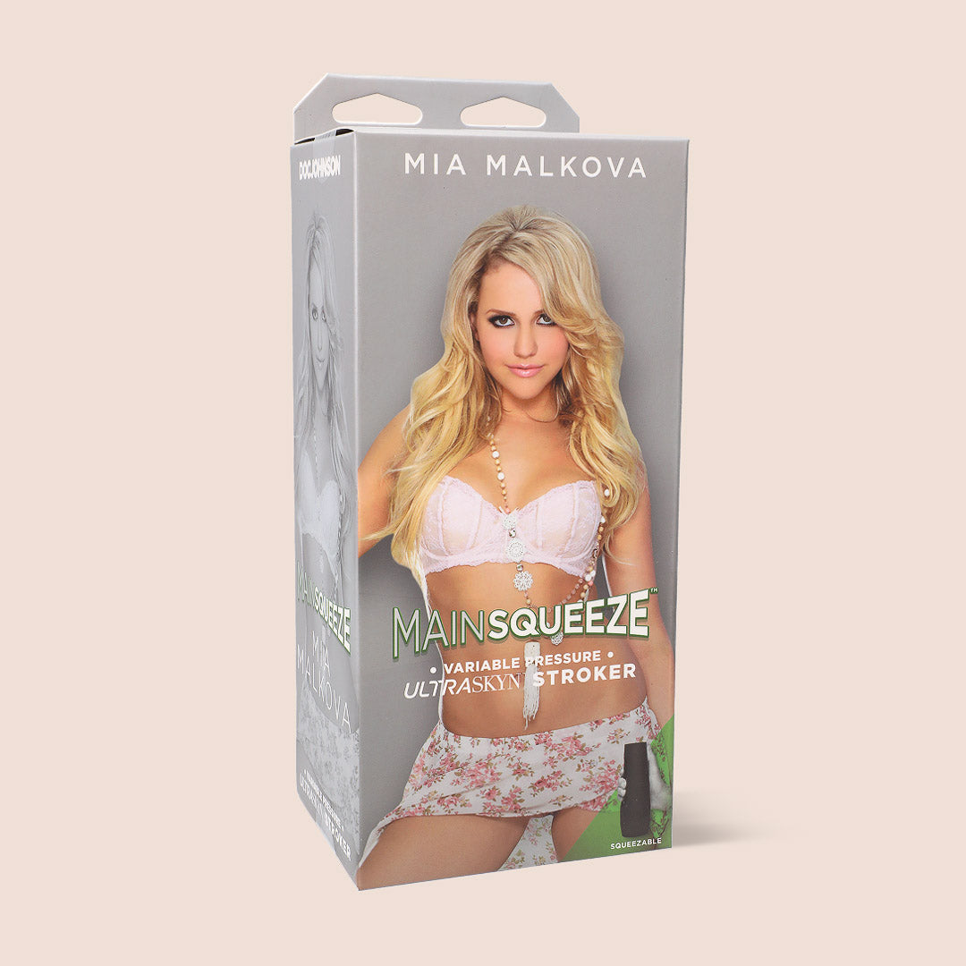 Main Squeeze™ Mia Malkova ULTRASKYN Stroker - Realistic Pussy Stroker with Squeezable Grip for Enhanced Pleasure | Perfect for Solo Play & Couples Use