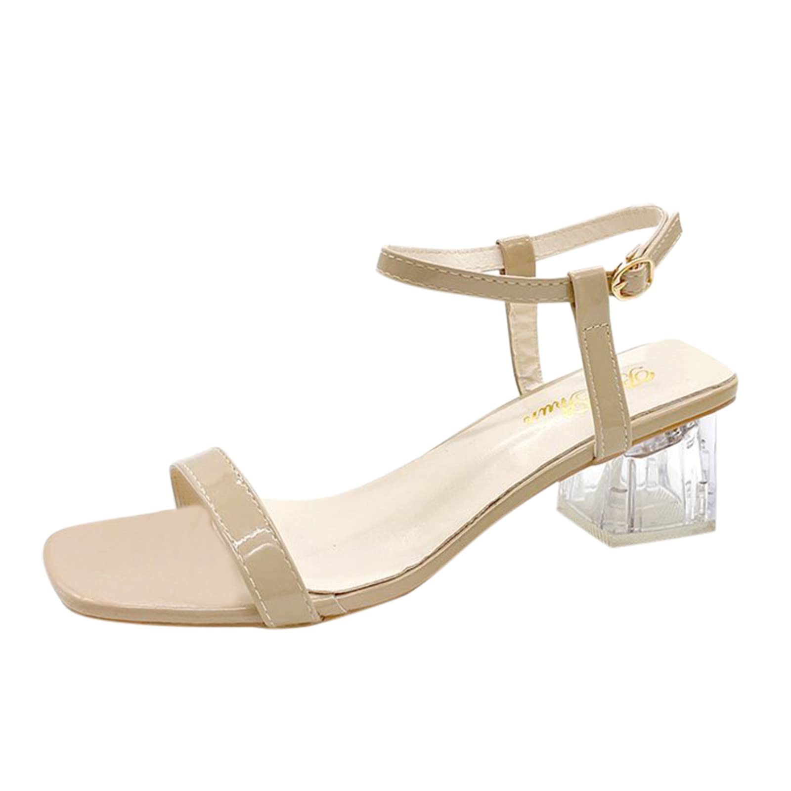Crystal Glass Slippers for Women - Gold Platform Heels Wedding Shoes, Comfortable Dance Heels & Black Block Heels for Brides, Parties & Special Occasions