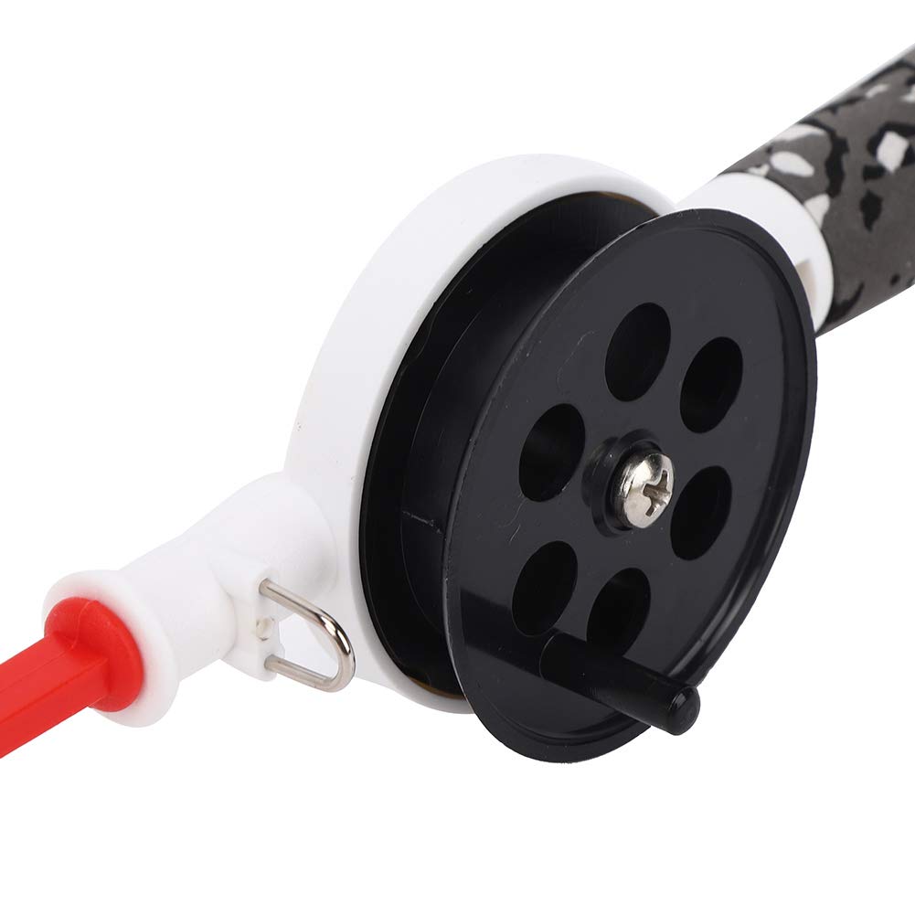Low Resistance Kids Ice Fishing Rod - 34cm Durable Ice Fishing Pole with Reel for Beginners | Perfect for Winter Fishing Adventures & Outdoor Family Activities