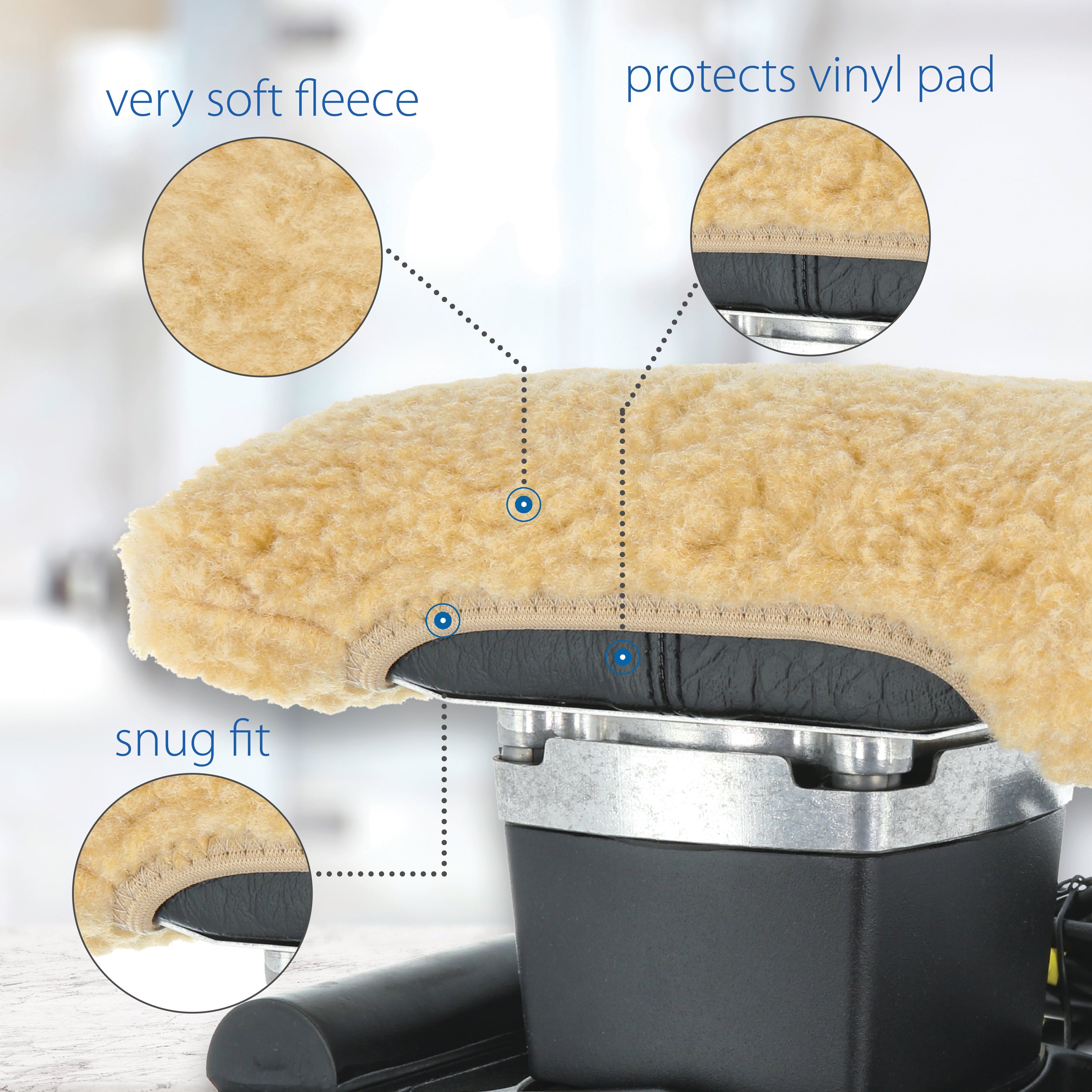 Jeanie Rub Massager with Fleece Pad Cover - Electric Massage Therapy for Back, Neck & Shoulder Pain Relief - Perfect for Home, Office & Travel Use
