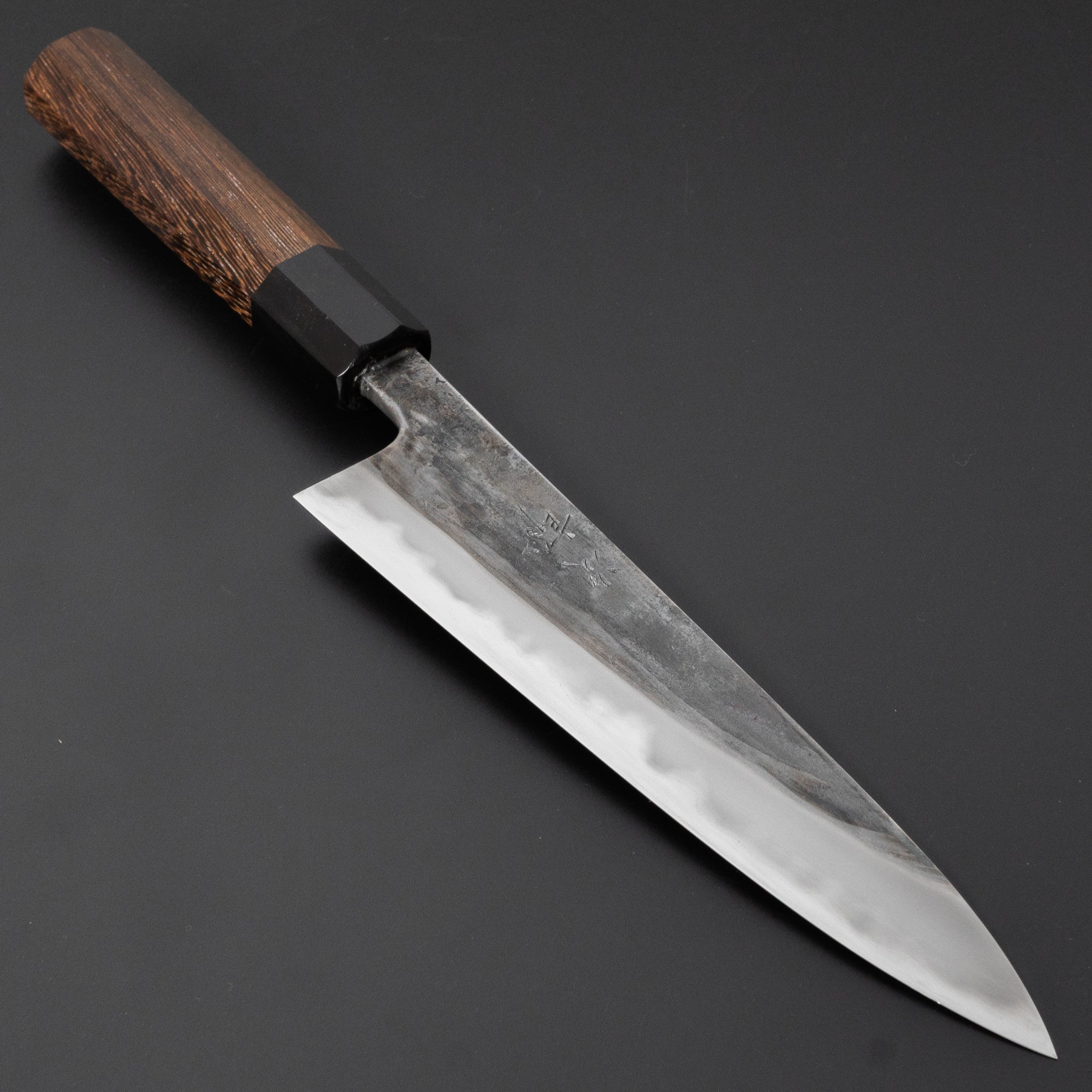 Jiro Tsuchime Petty Knife 180mm - Japanese High Carbon Steel Blade with Taihei Tagayasan Handle (#380) - Perfect for Slicing, Dicing & Precision Kitchen Tasks