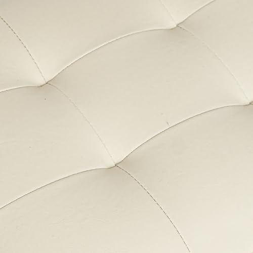 Beige Leather/Leather Backrest