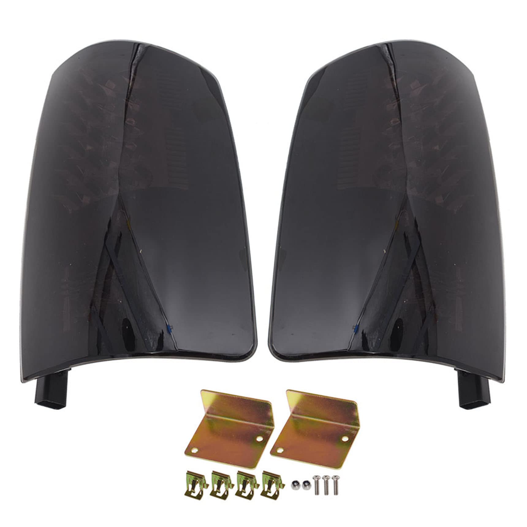 Black LED Tail Lights Brake Lamps Assembly Replacement for 2002-2006 Dodge Ram 1500 2500 3500 - Driver & Passenger Side - Durable & Bright LED Lights for Enhanced Night Visibility & Safety