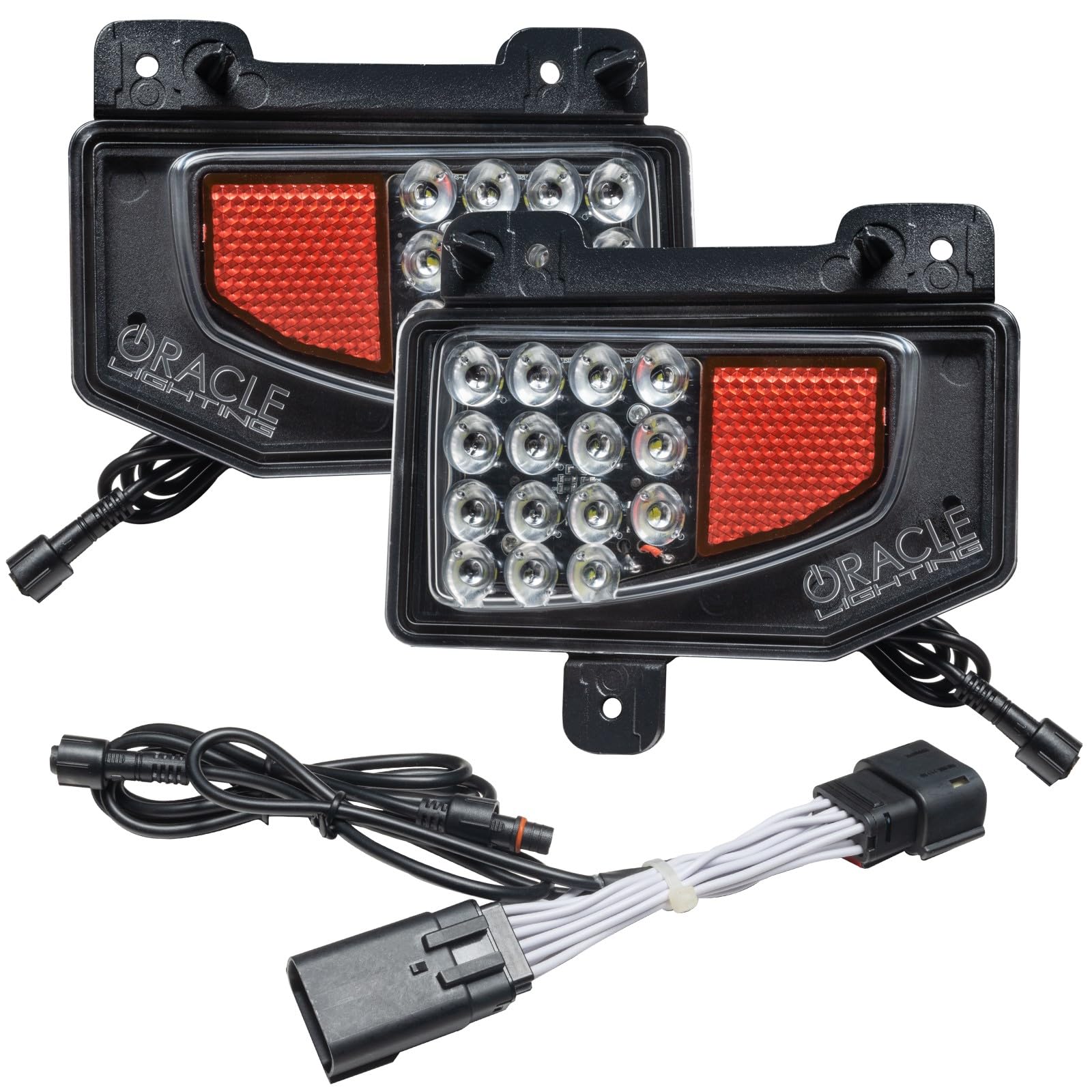 ORACLE Lighting 5881-504 LED Reverse Lights for 2020-2024 Jeep Gladiator JT - Plug & Play Harness, 1500+ Lumens - Perfect for Off-Roading, Night Driving & Enhanced Visibility
