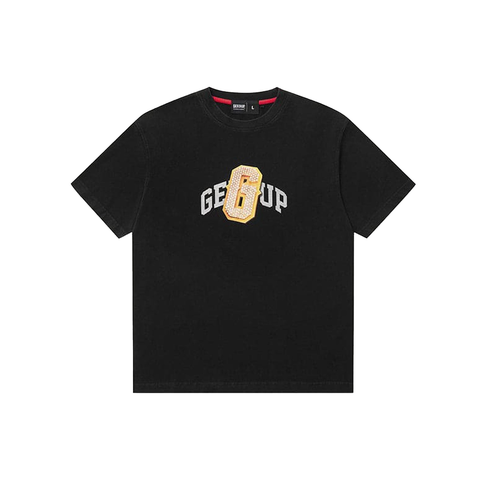 Geedup G Pendant T-Shirt for Men - Washed Black & Gold Graphic Tee (2025) | Trendy Streetwear, Casual Outfit & Hip Hop Fashion