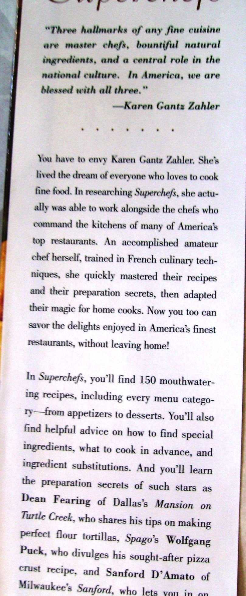 Superchefs: Signature Recipes from America's Top Chefs | Cookbook for Home Cooking & Gourmet Meals