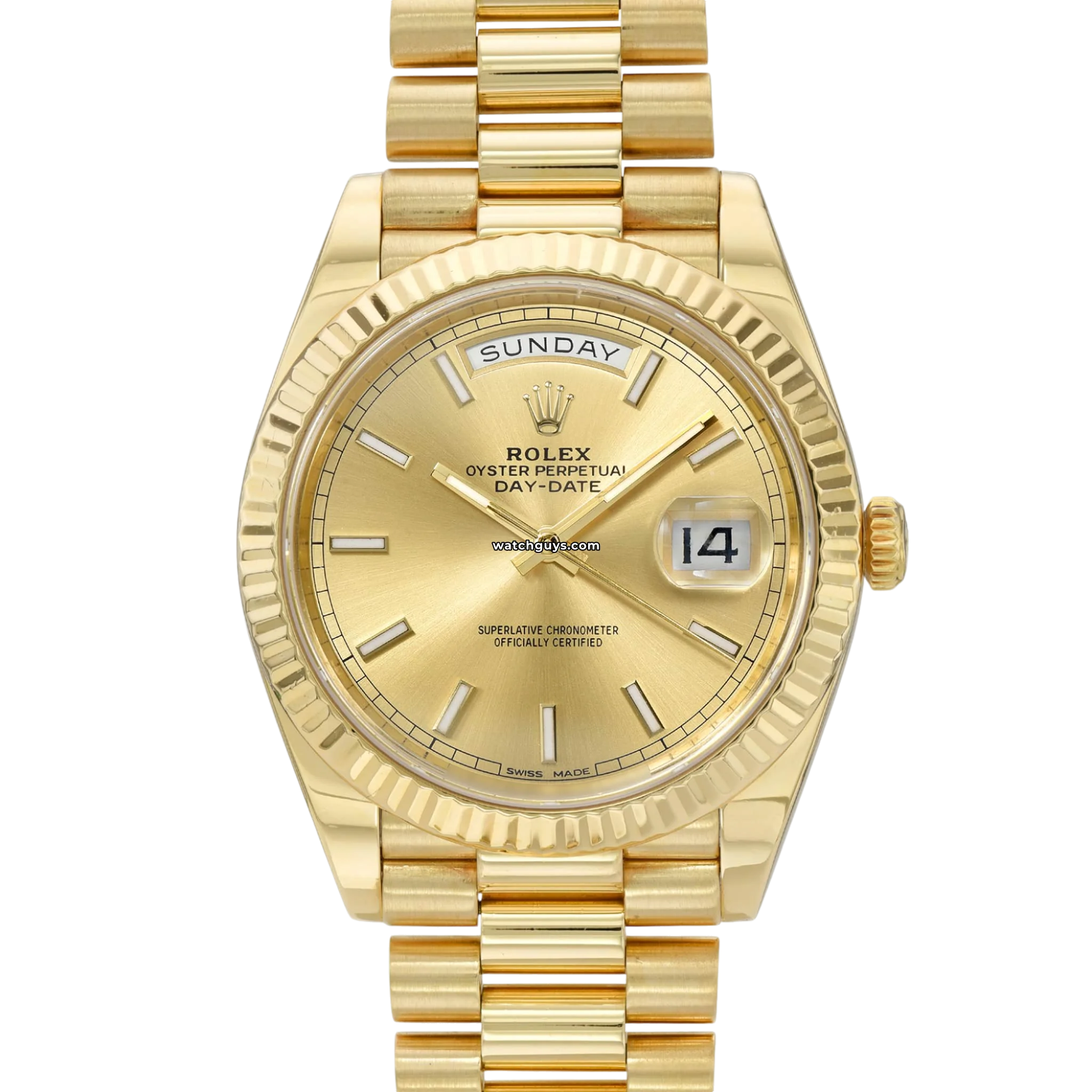 Rolex Day Date 228238 40mm Men's Watch 18K Yellow Gold - Luxury Dress Watch for Business & Formal Occasions