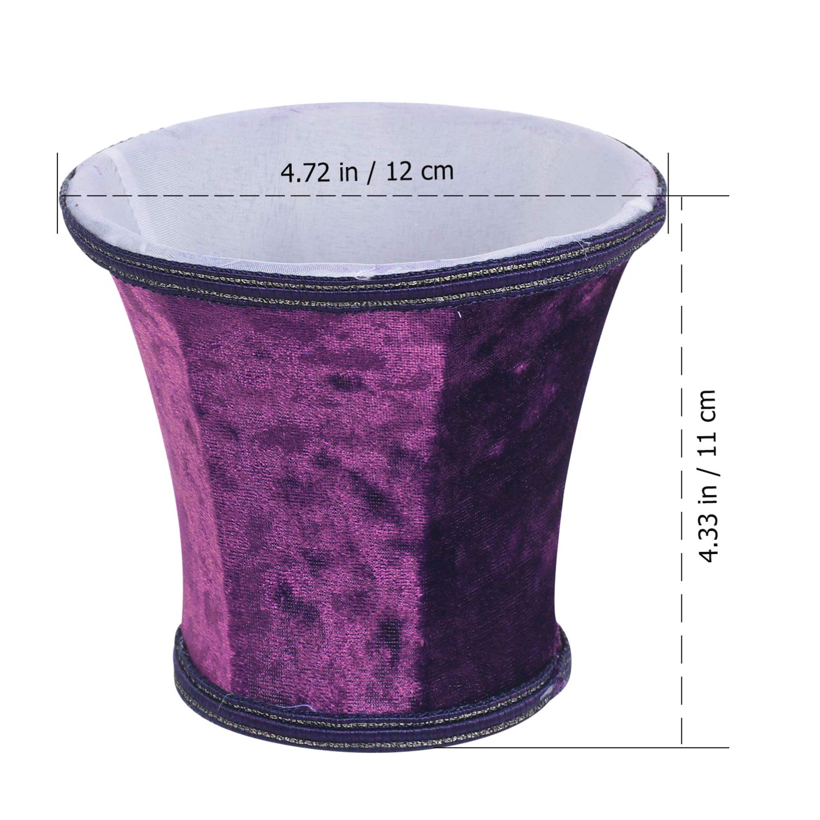 Clip-On Fabric Lamp Shade - Purple Bell-Shaped Lampshade Cover for Table Lamps, Chandeliers & Wall Lights | Perfect for Living Room, Bedroom & Office Decor