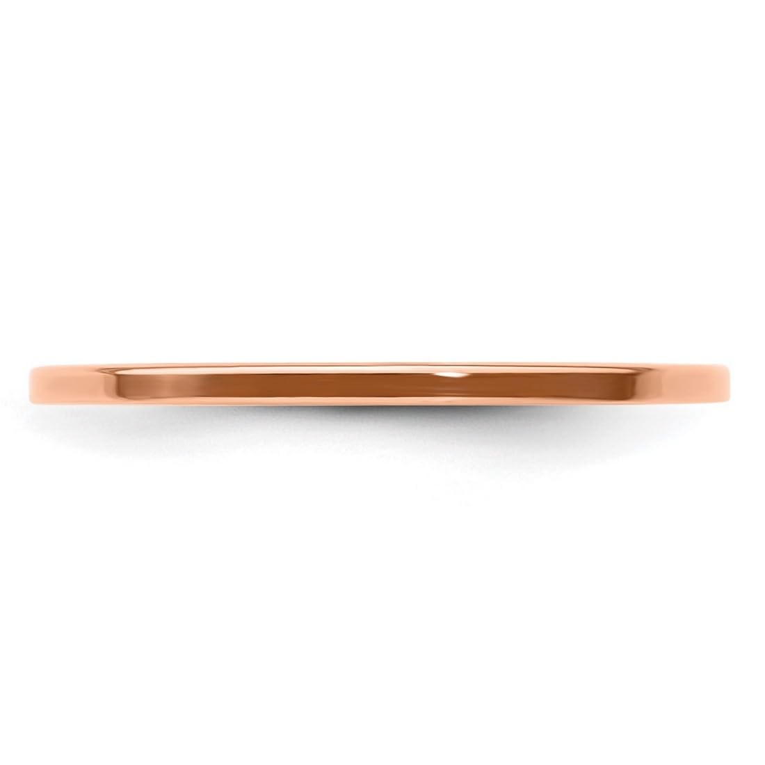 10K Gold Flat Stackable Band Ring for Women - Wedding, Anniversary, Promise Ring in Rose Gold, White Gold, Yellow Gold - 1.2mm Thin Comfort Fit - Size 4-10 | Perfect for Everyday Wear, Stacking & Special Occasions