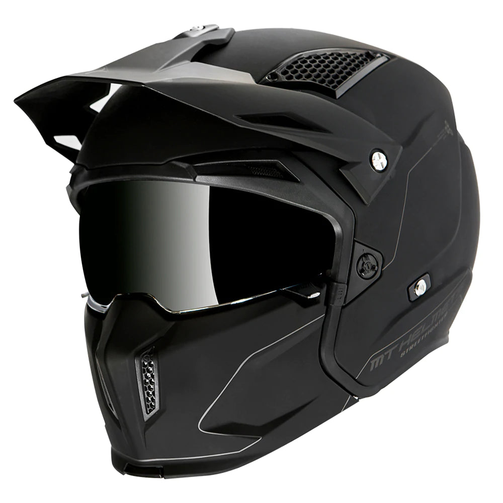 MT Streetfighter SV Road Helmet - DOT Certified Motorcycle Full Face Helmet for Men & Women - Lightweight & Ventilated for Comfort - Perfect for Street Biking, Commuting & Urban Riding