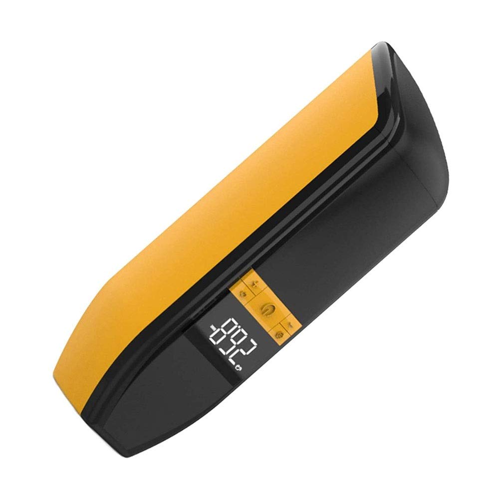 150 PSI Cordless Tire Inflator Pump - Portable Air Compressor for Car, Bike & Ball - Fast Inflation with Metal Motor - Home & Travel Use (Yellow) - Perfect for Emergency Roadside, Garage & Outdoor Sports