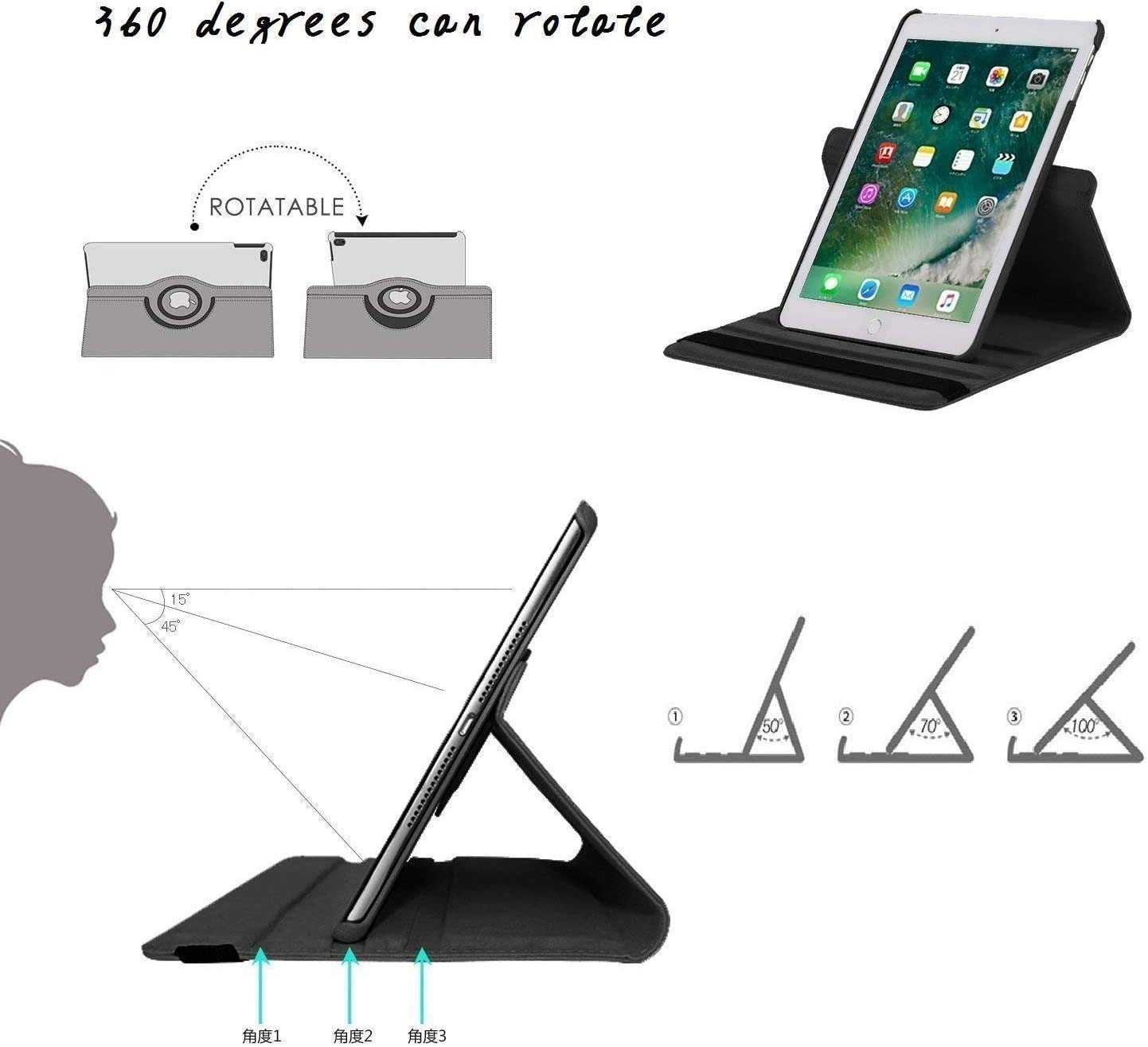 360° Rotating Stand Case for iPad Air 3rd Gen 10.5