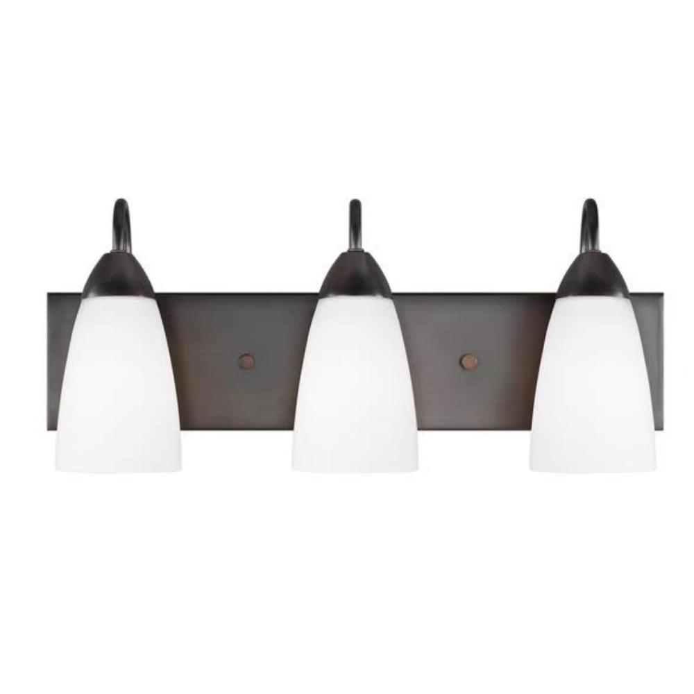 Barton 3-Light Bathroom Vanity Light Fixture - Modern LED Wall Sconce for Bathroom Mirror Lighting, Bedroom Dressing Table & Makeup Area