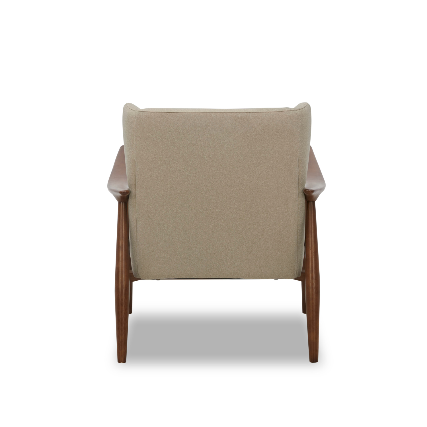Premium Nevis Lounge Chair - Sand Matte Velvet Upholstered Accent Chair for Living Room, Bedroom & Office - Modern Comfort Seating for Relaxing & Reading