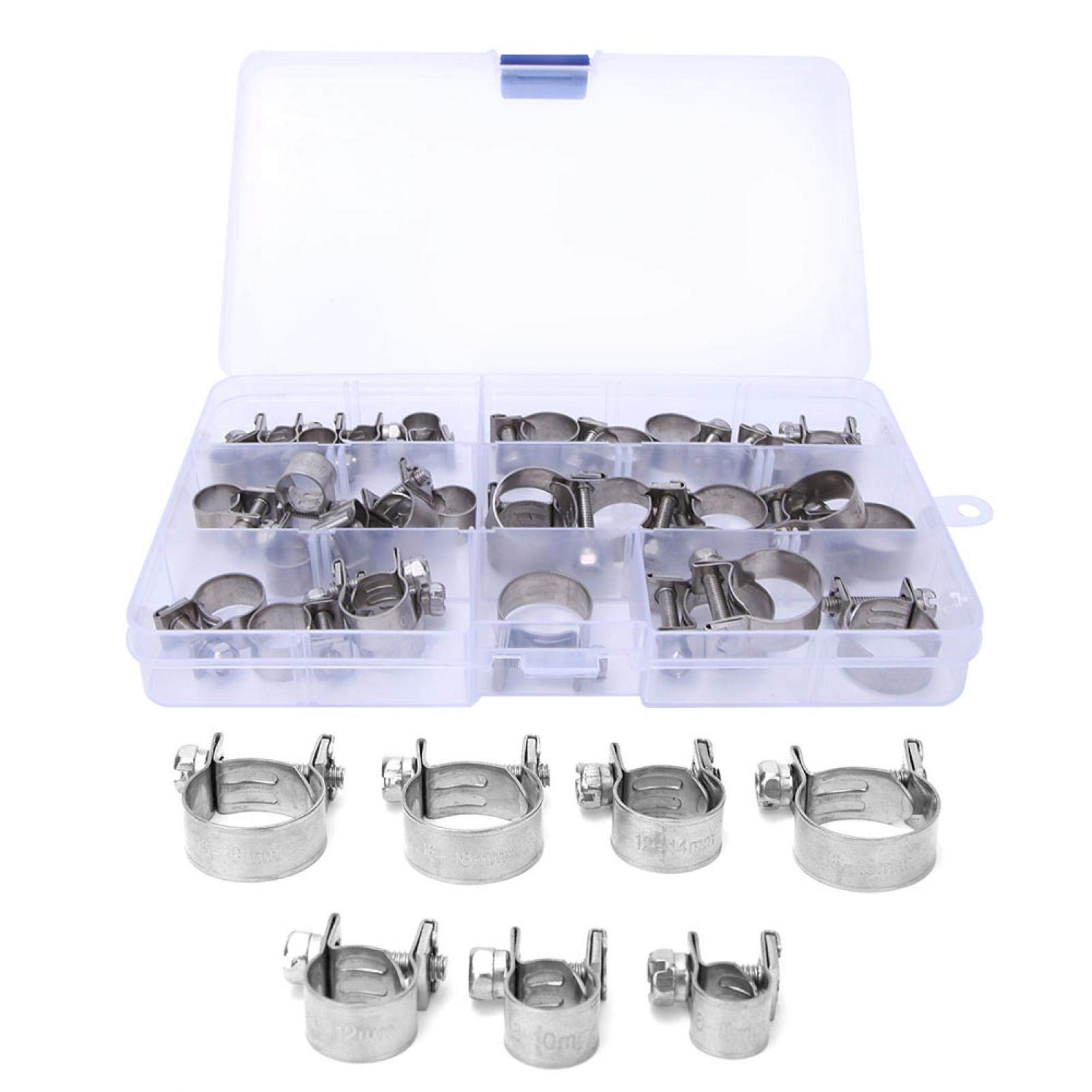 Stainless Steel Hose Clips 30pcs - Secure Pipes & Cables for Plumbing