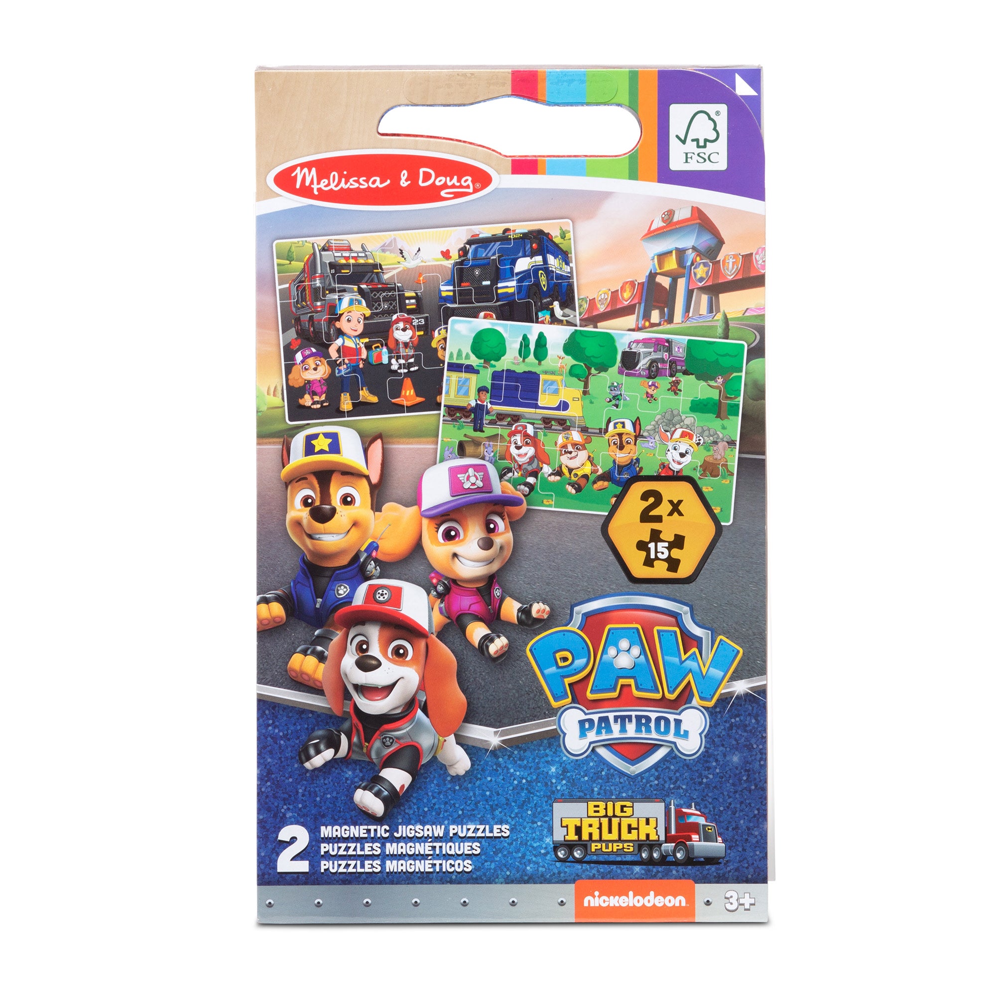 PAW Patrol Magnetic Jigsaw Puzzle Set - 30 Piece Big Truck Toys for Kids | Fun Learning Activity for Preschoolers & Toddlers | Perfect for Travel, Birthday Gifts & Classroom Play