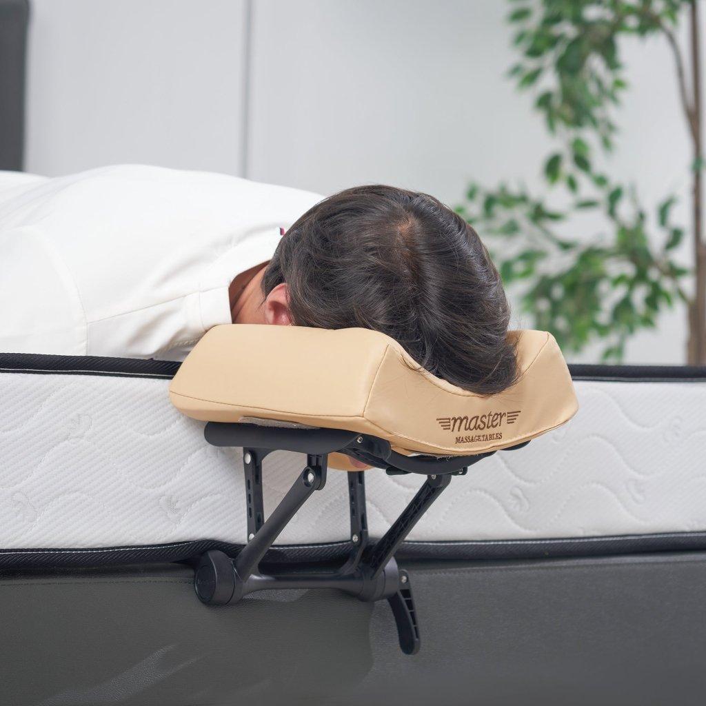 Deluxe Adjustable Face Cradle for Massage Tables - 6-Way Universal Headrest Pillow with Cushion Support | Perfect for Spa, Salon, Chiropractic & Physical Therapy Sessions