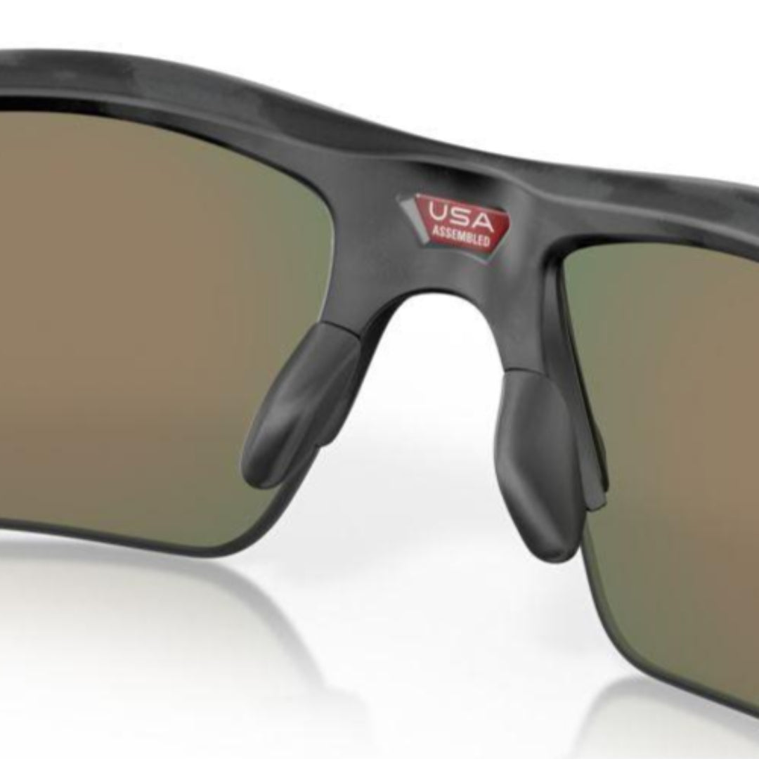Oakley Flak 2.0 Sunglasses - Low Bridge Fit, Black Camo Frame with Prizm Ruby Lenses (Model 0OO9271 927127) - Ideal for Running, Cycling & Outdoor Sports