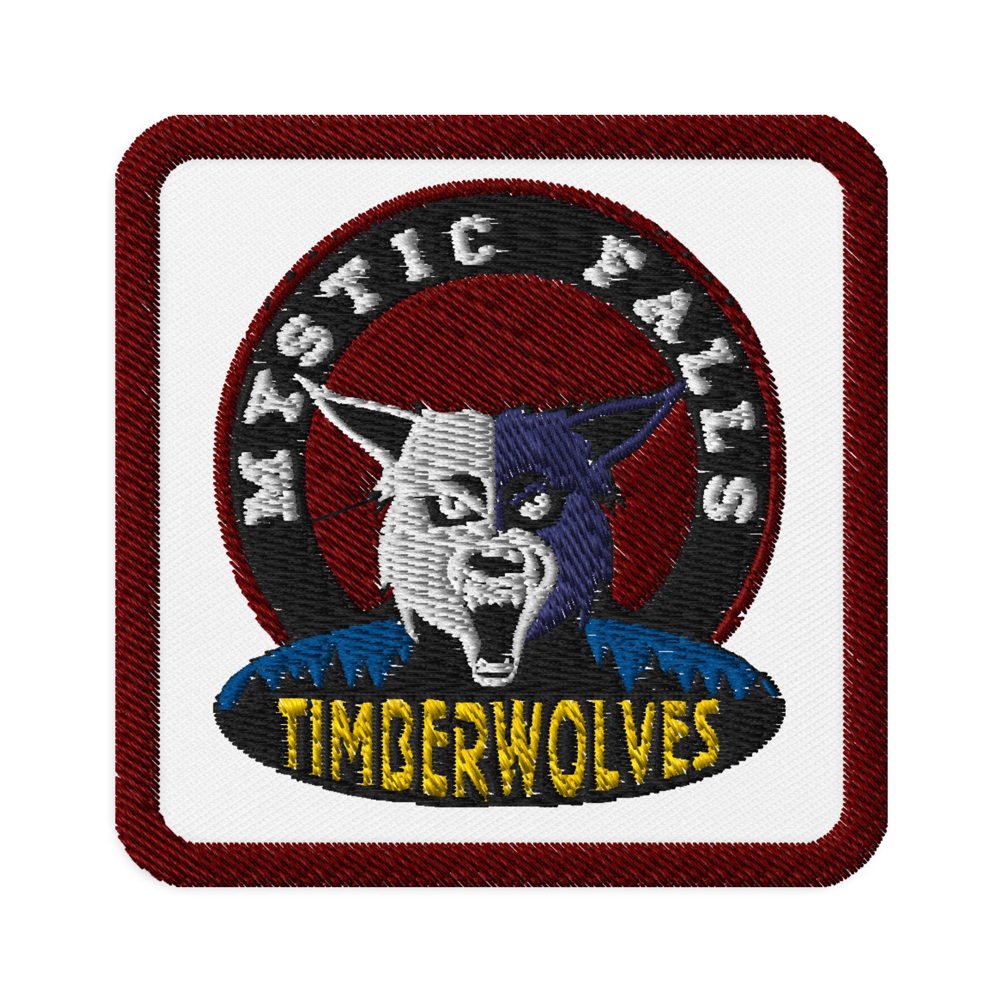 Minnesota Timberwolves Embroidered Iron-On Patch - Official NBA Team Logo Applique for Jackets, Hats & Bags - Perfect for Fans, DIY Crafts & Sports Memorabilia