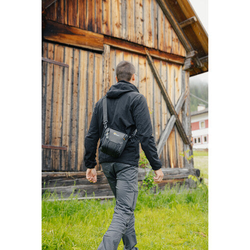 Lowepro Adventura SH 120 III DSLR Camera Shoulder Bag - Compact & Lightweight for Travel Photography (Black) - Perfect for Hiking, City Exploration & Everyday Camera Protection
