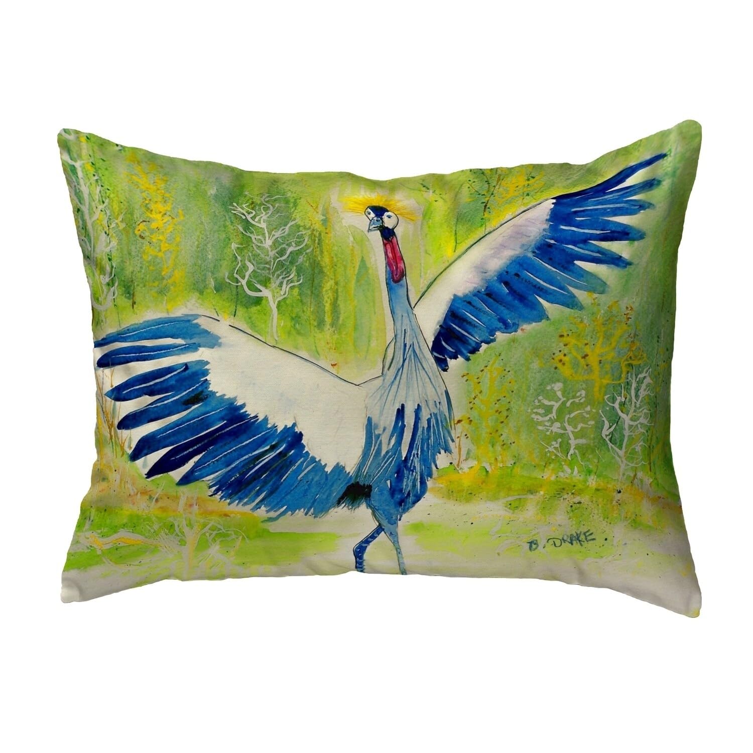 Betsy Drake KS931 Decorative Throw Pillow 11x14 Inches - Multi-Color Accent Cushion for Sofa, Bed, Living Room & Home Decor
