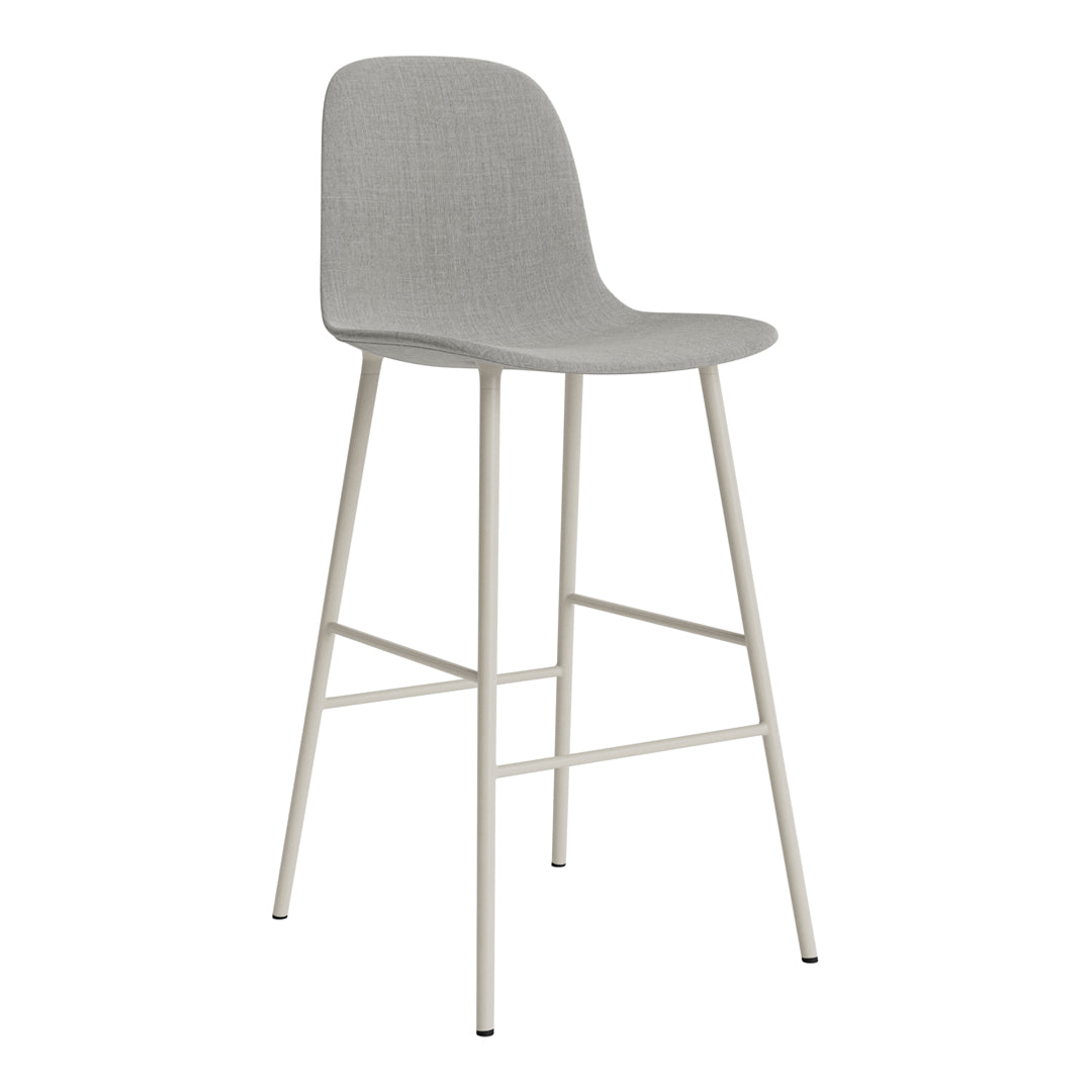 Stylish Form Bar Chair - Fully Upholstered Counter Stool for Kitchen Island, Breakfast Nook & Home Bar - Comfortable Modern Seating for Dining & Entertaining