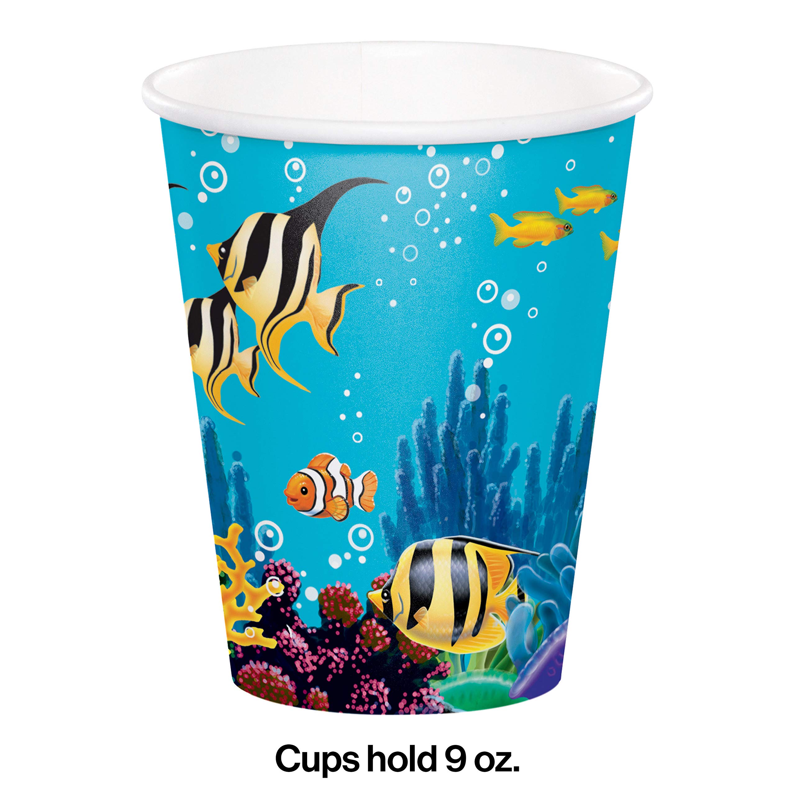 Creative Converting Ocean Party Supplies - Pack of 1, Perfect for Beach Themed Birthday Decorations, Baby Showers & Summer Celebrations