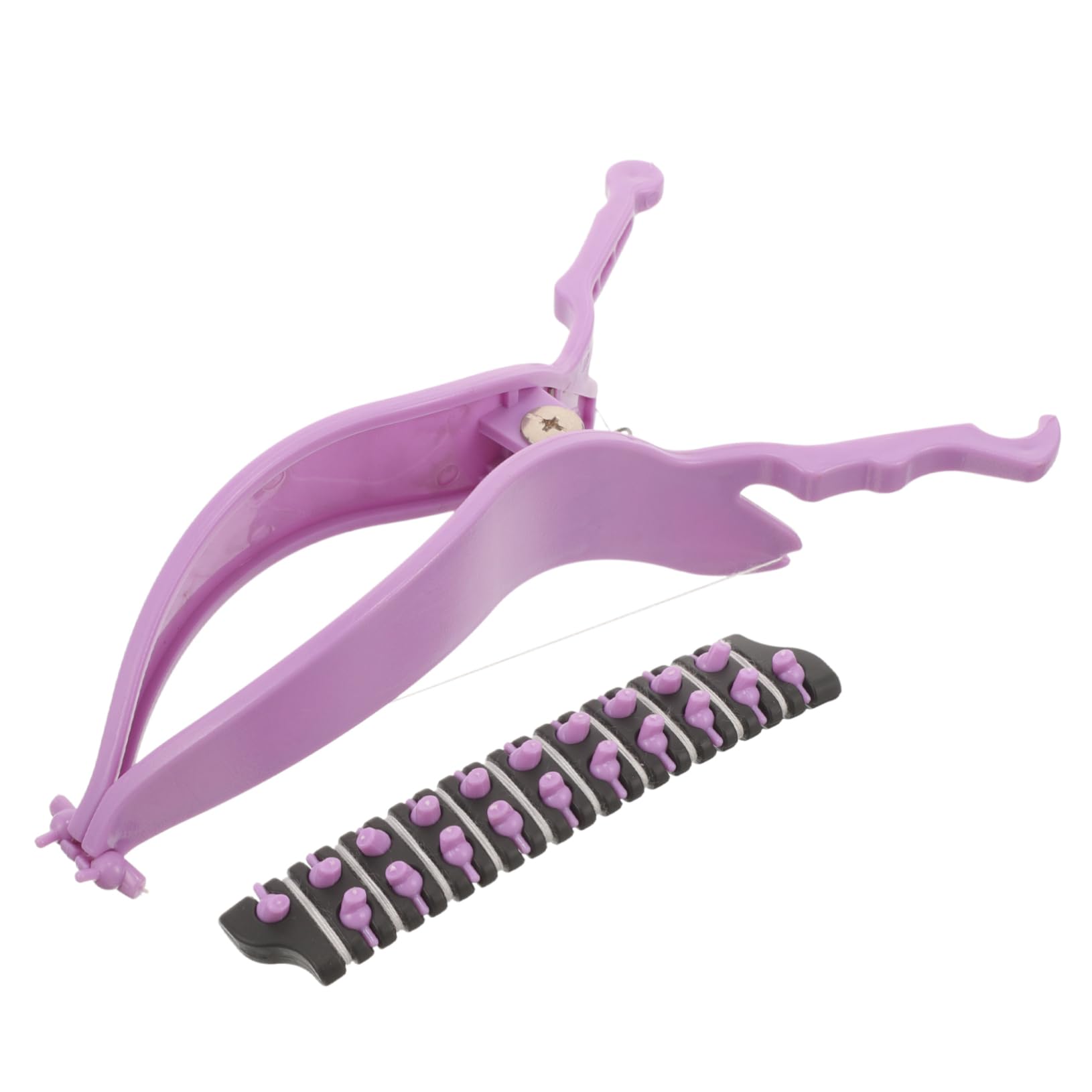 Didiseaon Portable Facial Hair Remover for Women - Handheld Epilator for Face & Chin, Painless Hair Removal Device with Elastomer (Purple) - Perfect for Travel, Home & Salon Use