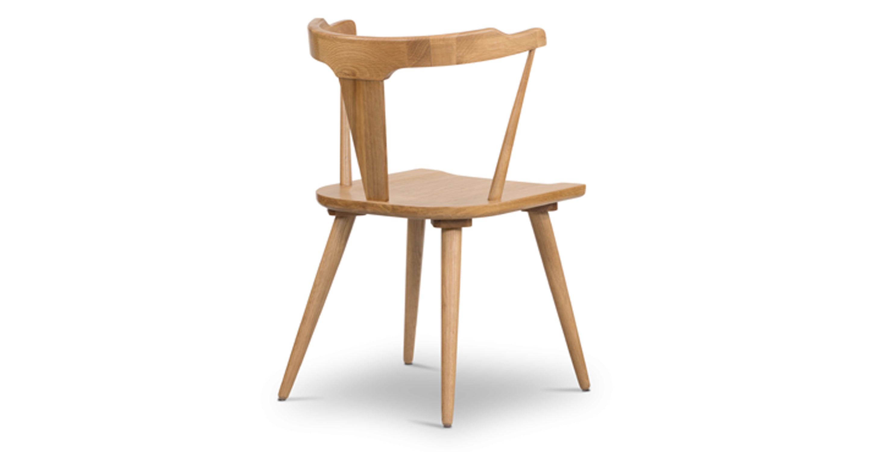 Enzo Dining Chair - Modern Wooden Dining Room Chair with Upholstered Seat - Perfect for Kitchen, Dining Room, and Home Office
