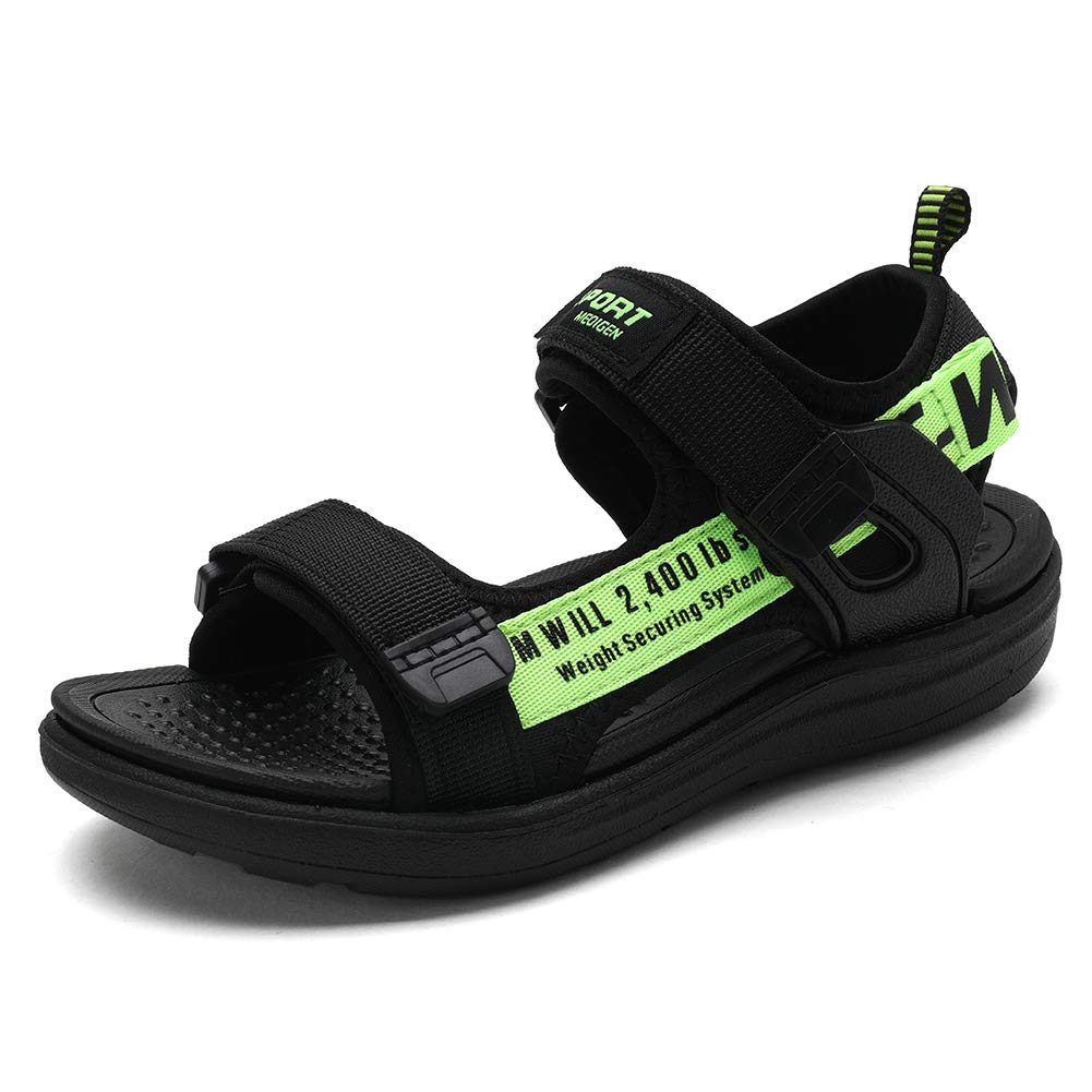 Kulebear Boys' Summer Sports Sandals - Breathable Hiking & Beach Sandals for Kids - Lightweight Outdoor Open-Toe Athletic Sandals for Playground, Pool, and Camping Adventures