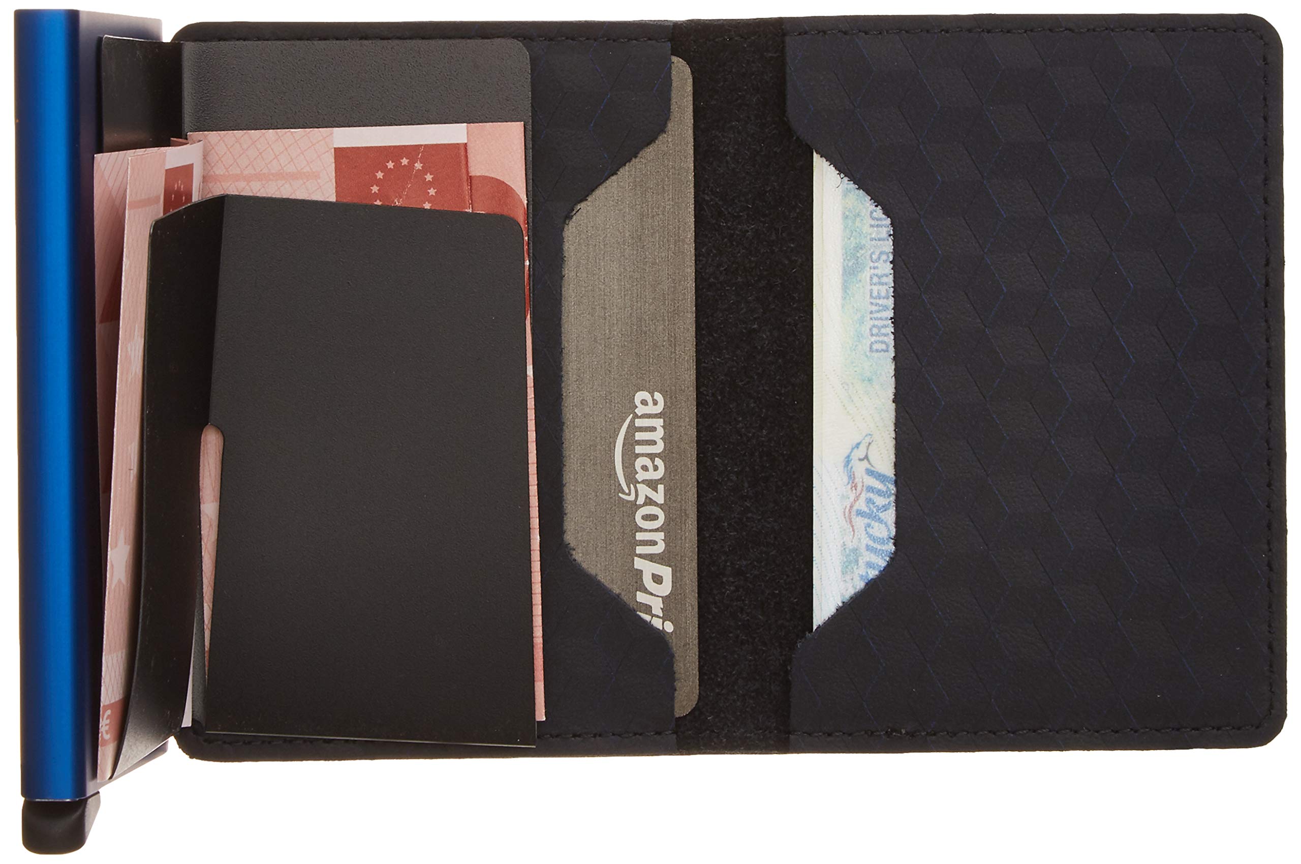SECRID Slim Wallet for Men - RFID Blocking Leather Minimalist Wallet with Money Clip | Optical Black | Perfect for Travel, Business & Everyday Carry