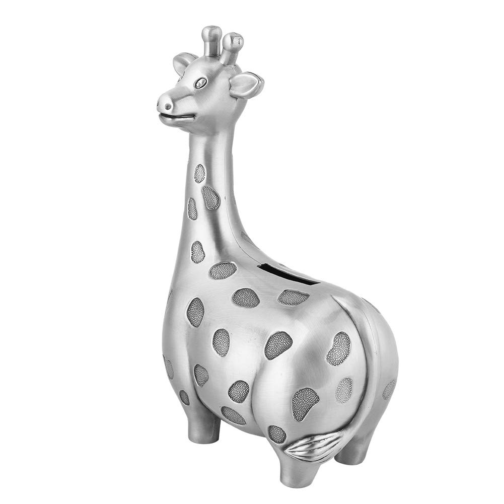 Vintage Alloy Coin Bank - Cute Cartoon Fawn Money Box for Kids | Home Decor Gift for Living Room, Bedroom & Office | Money Saving Piggy Bank for Children's Allowance & Coin Collection