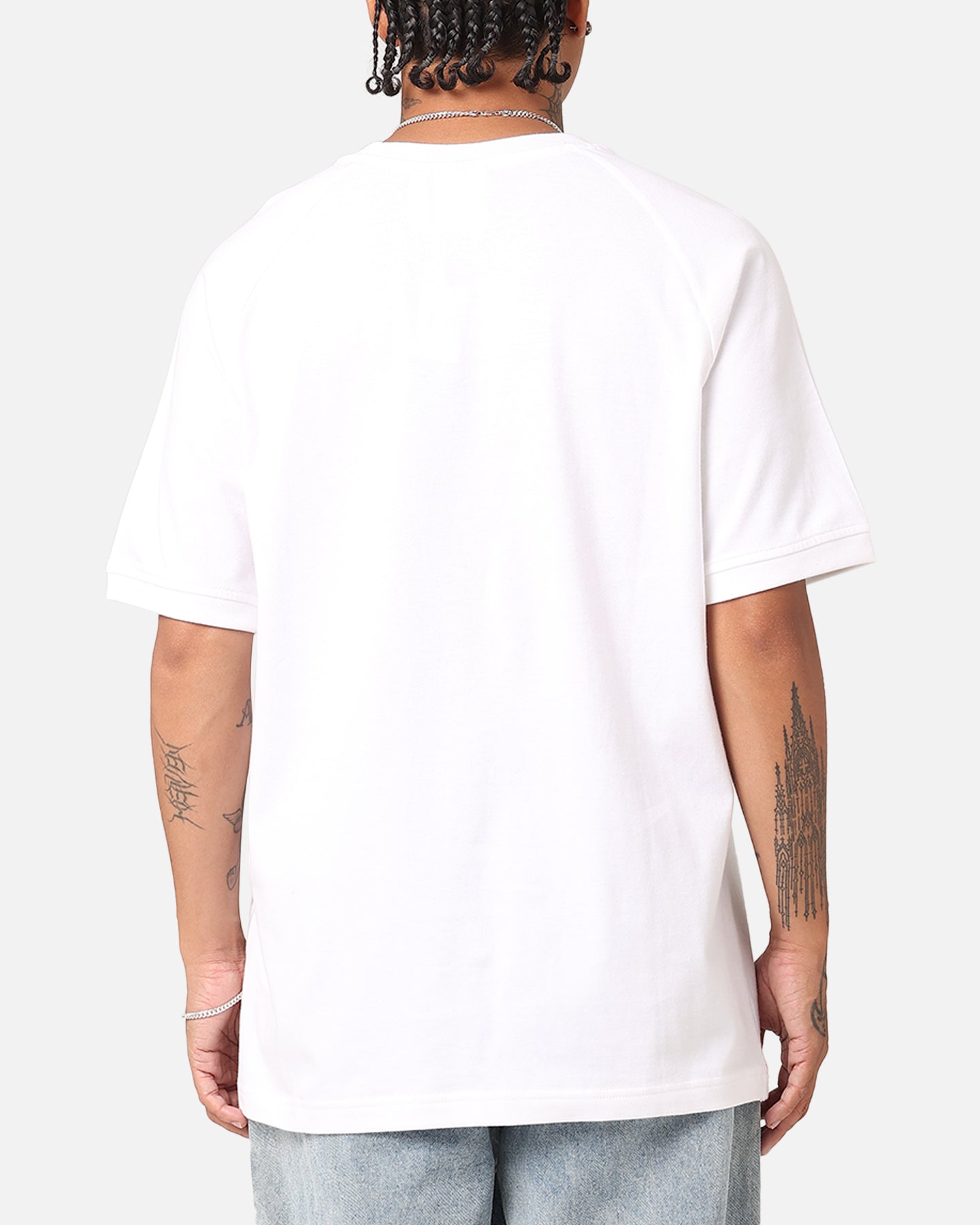 Adidas Retro Graphic T-Shirt for Men - Classic White Cotton Tee with Vintage Logo - Perfect for Casual Wear, Street Style & Everyday Outfits