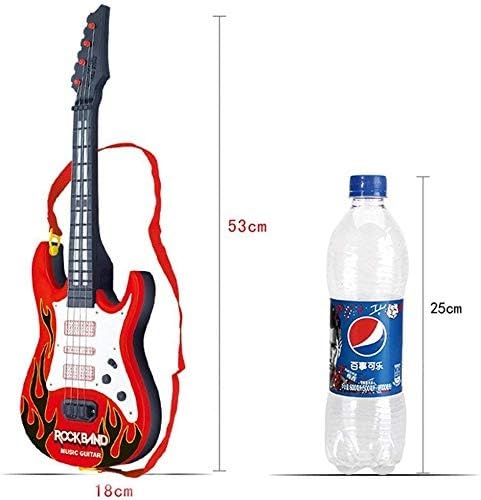**Aarav Toys Electric Guitar Toy with Sound & Light Effects - Battery Operated Musical Instrument for Kids - Best Gift for Toddlers & Children - Perfect for Birthday Parties, Pretend Play & Early Music Education**